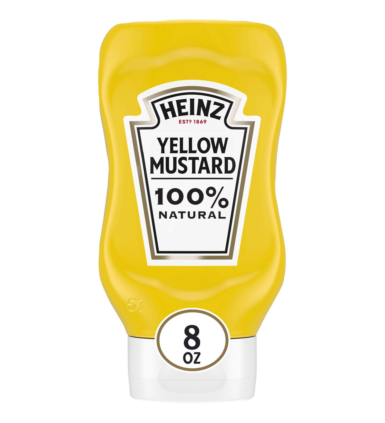 Heinz Yellow Mustard - 8 oz Bottle - Buy Online on SooperMarket.com