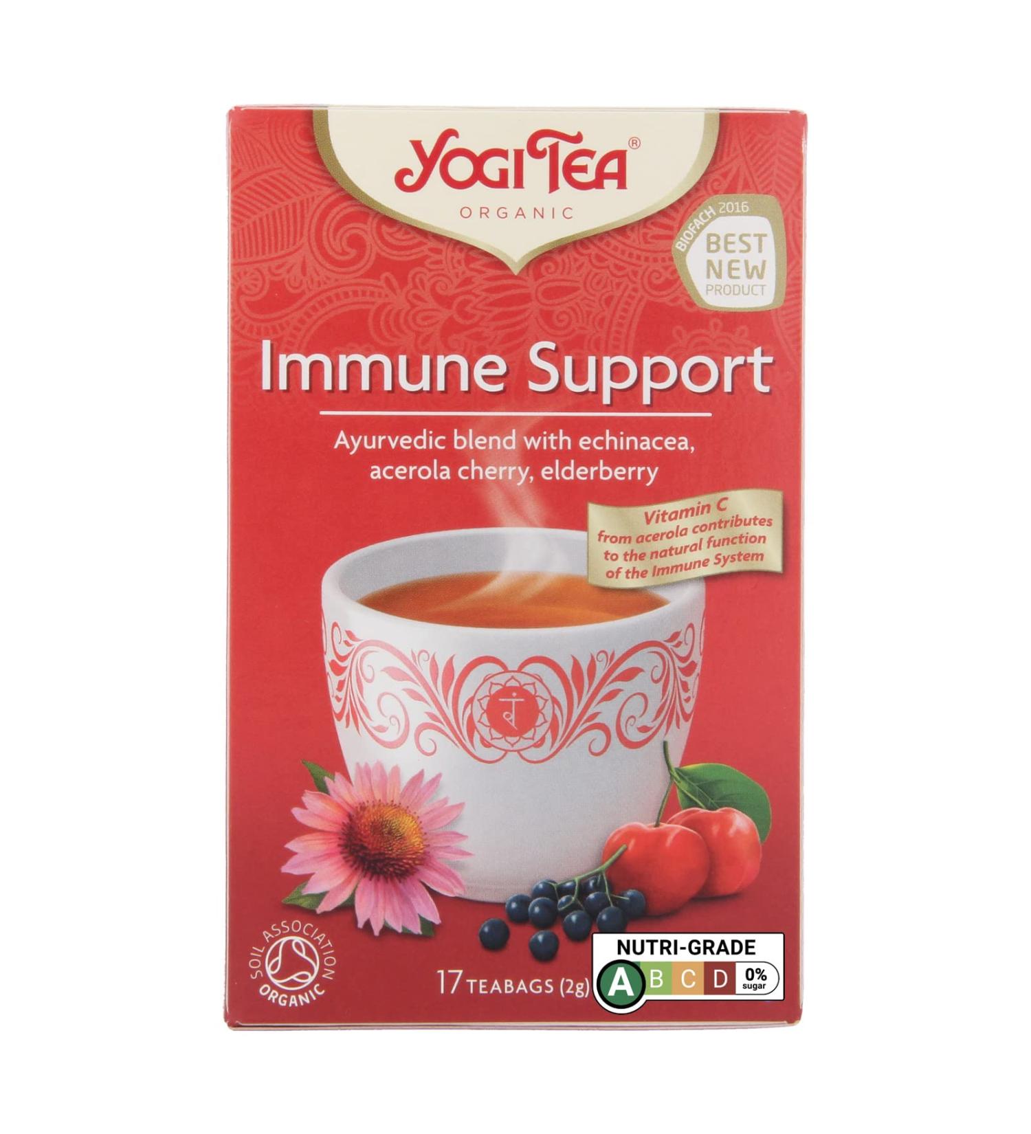 Yogi Tea Immune Support Organic Herbal Tea 17 x 2g - Buy Online on SooperMarket.com