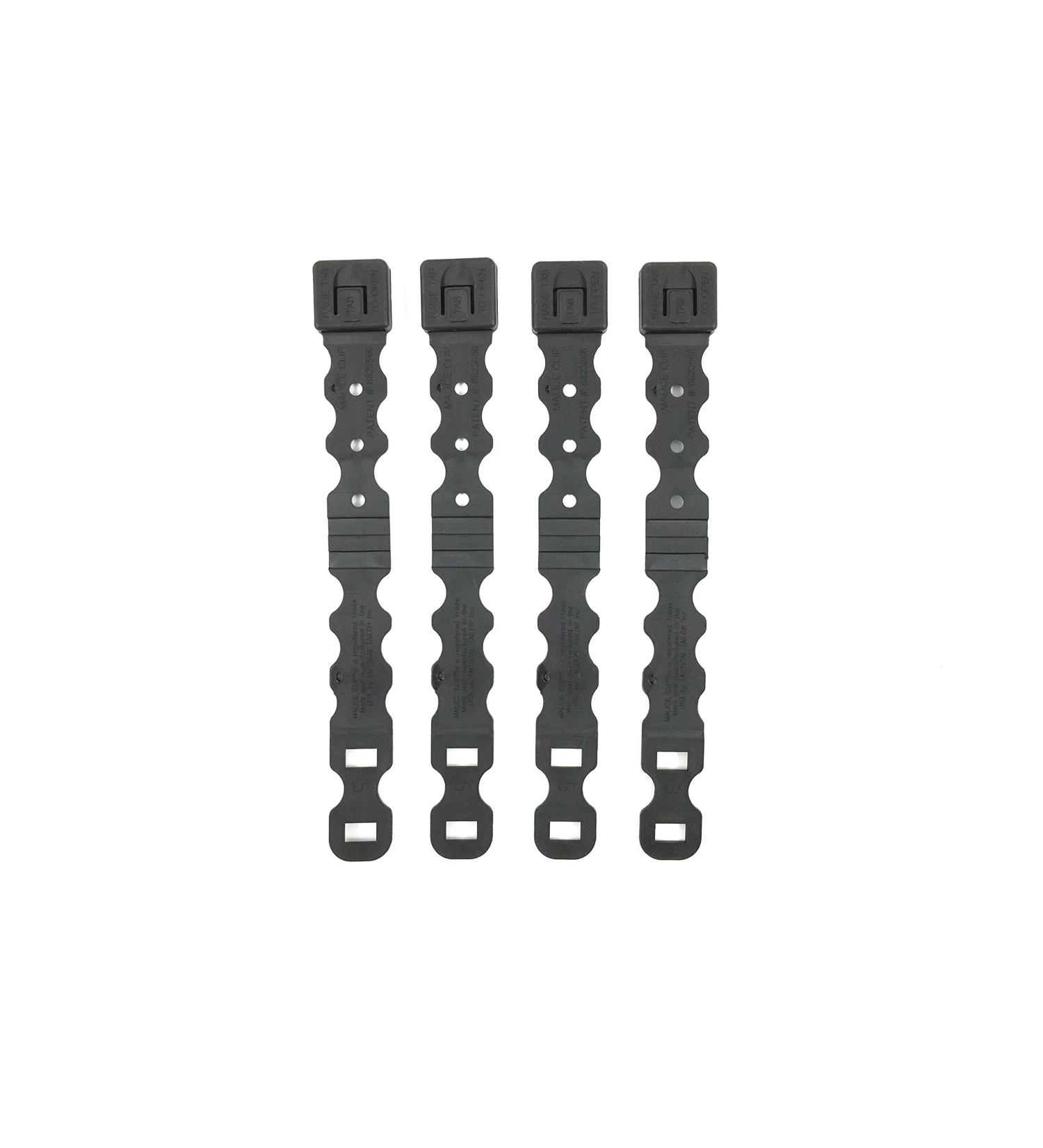 Tactical Tailor Fight Light Malice Clips - 4 Pack (Short) - Black | Secure Attachment for Gear - Buy Online on SooperMarket.com