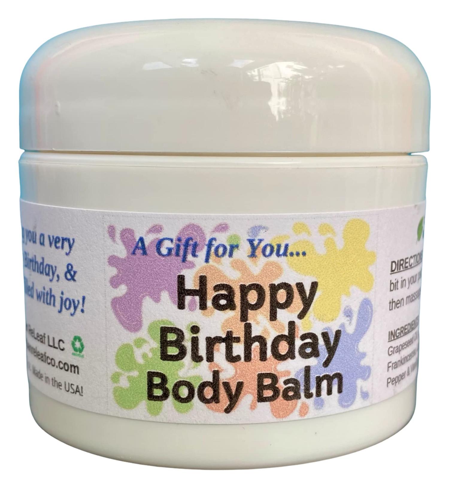 Urban ReLeaf Happy Birthday Body Balm - Fresh Citrus Spice Natural Shea Butter & Essential Oils | Unisex Gift - Deeply Moisturizing & Thoughtful Present - Buy Online on SooperMarket.com