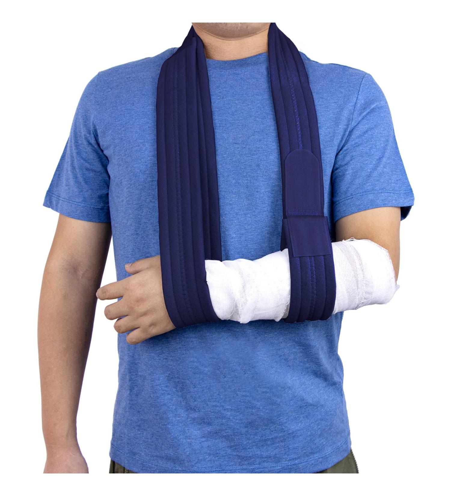 Yeloumiss Adjustable Arm Sling - Lightweight Shoulder Support for Men and Women - 63 inch (Dark Blue) - Buy Online on SooperMarket.com