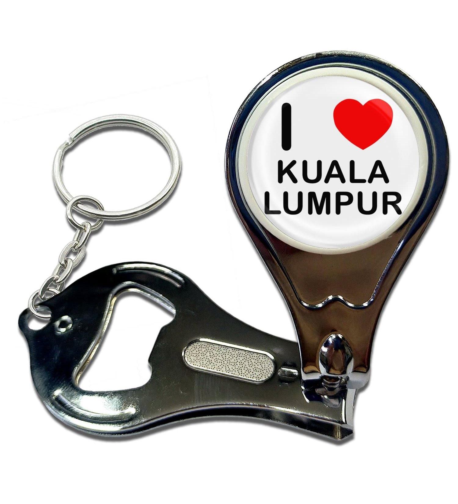 BadgeBeast.co.uk I Love Kuala Lumpur - Key Ring Bottle Opener and Nail Clipper - Buy Online on SooperMarket.com