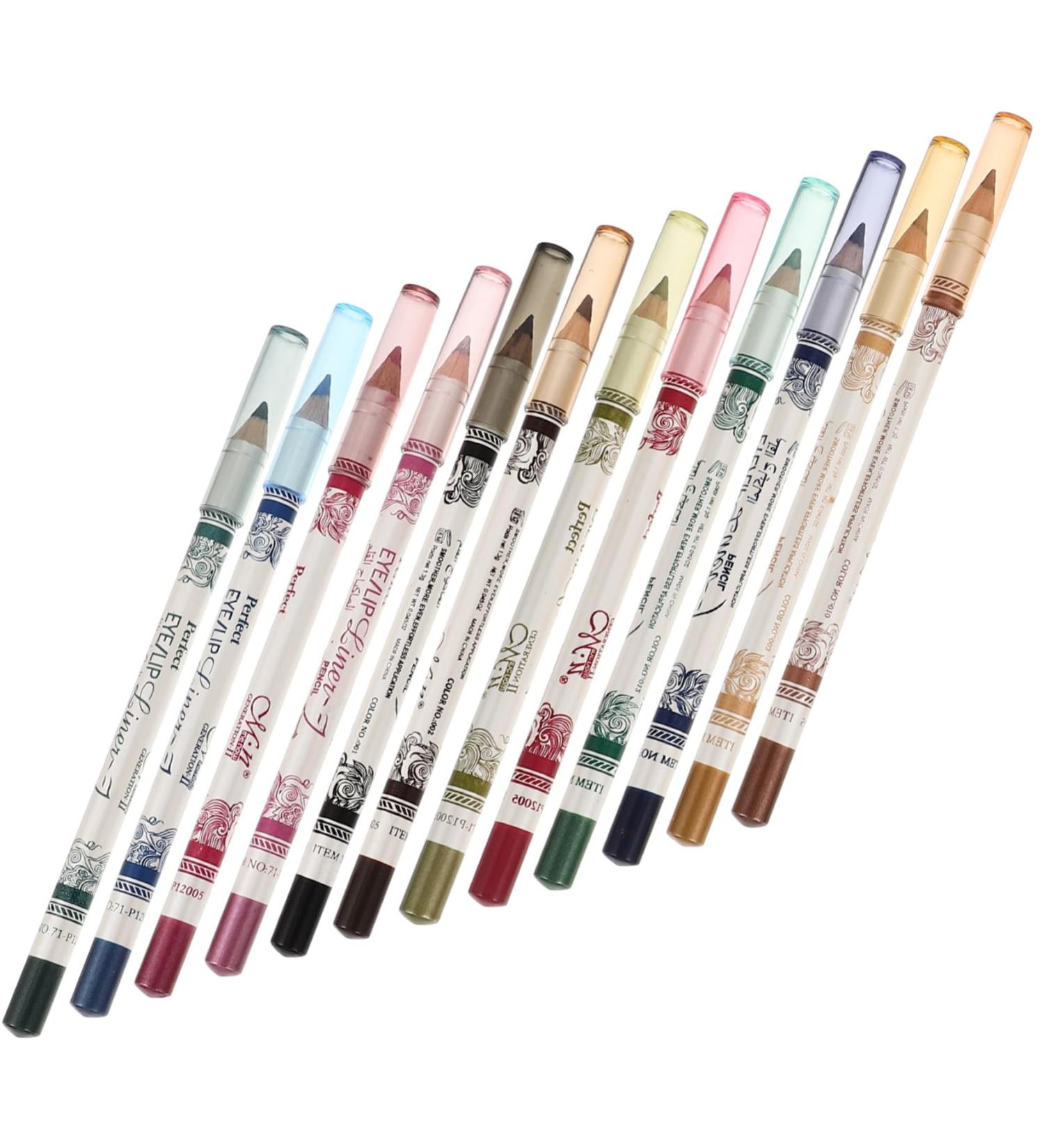PLAFOPE 3pcs 12 Waterproof Eyeliner Pencil Eyebrow Pencil Makeup Eyeliner Glitter Outfit Flash Suit - Buy Online on SooperMarket.com