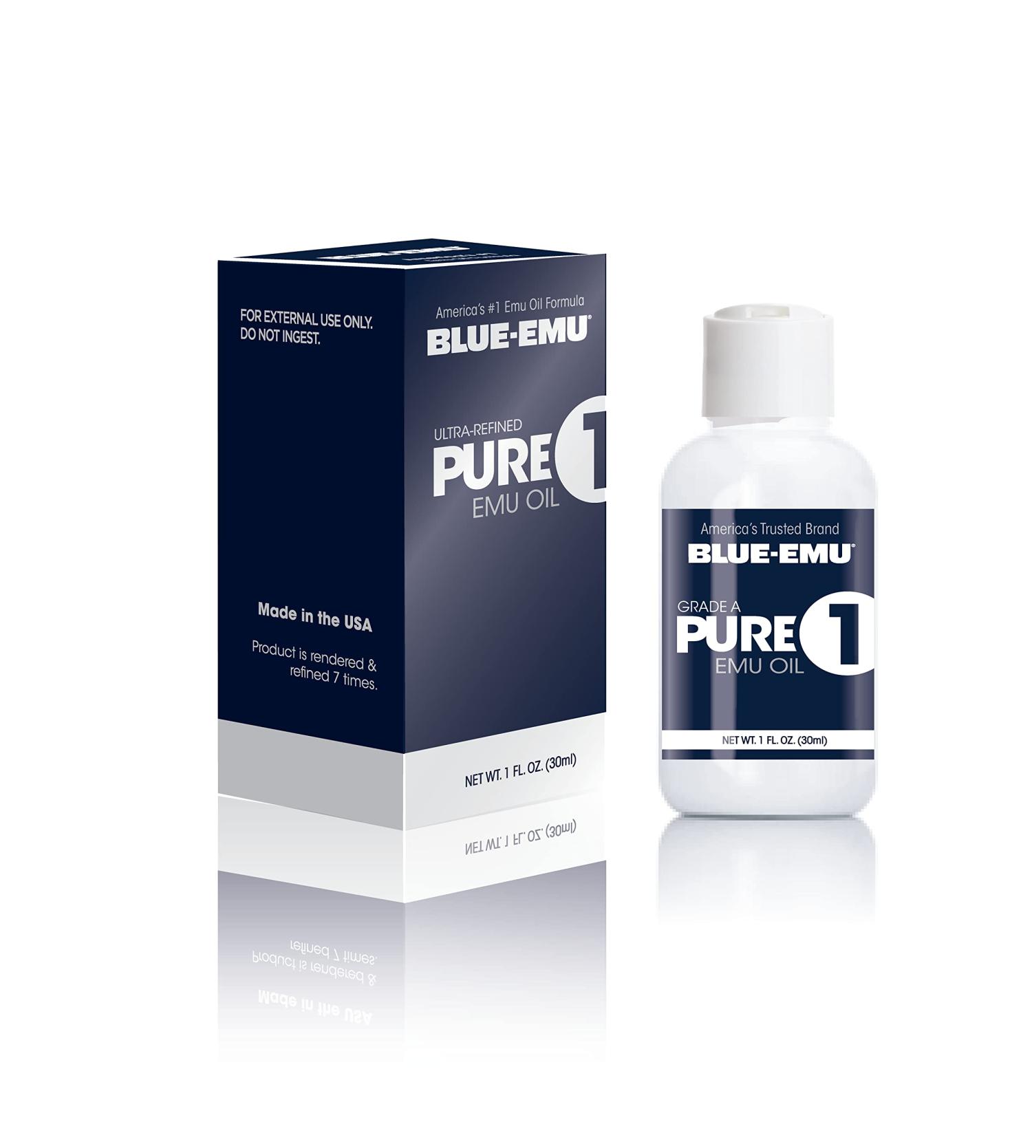 Blue Emu Pure 1 Emu Oil - Deep Hydration Face Body & Hair Oil - 1 oz - International Shipping Available - Buy Online on SooperMarket.com