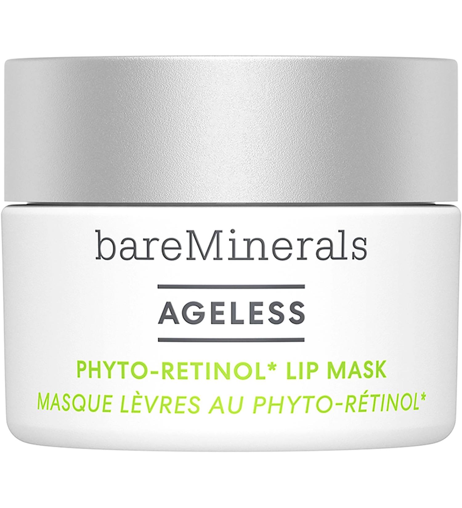 bareMinerals Ageless Phyto-Retinol Lip Mask - Vegan Leave-On Lip Sleeping Mask with Plant-Based Retinol & Hyaluronic Acid - International Shipping Available - Buy Online on SooperMarket.com