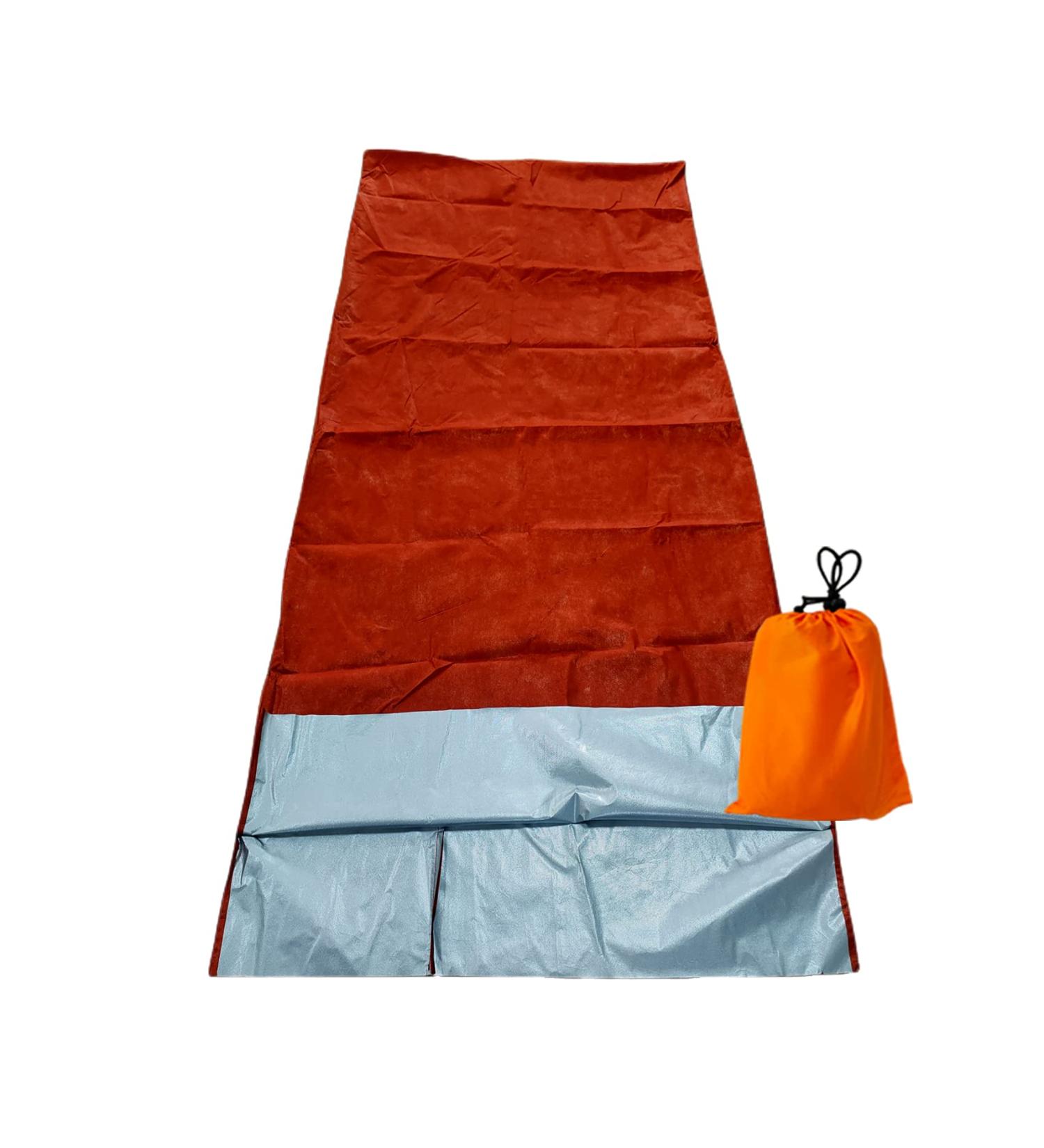 BESTHUNTINER Emergency Sleeping Bag - Lightweight, Waterproof, Reusable Thermal Bivy Sack Shelter Kit - Orange - Buy Online on SooperMarket.com