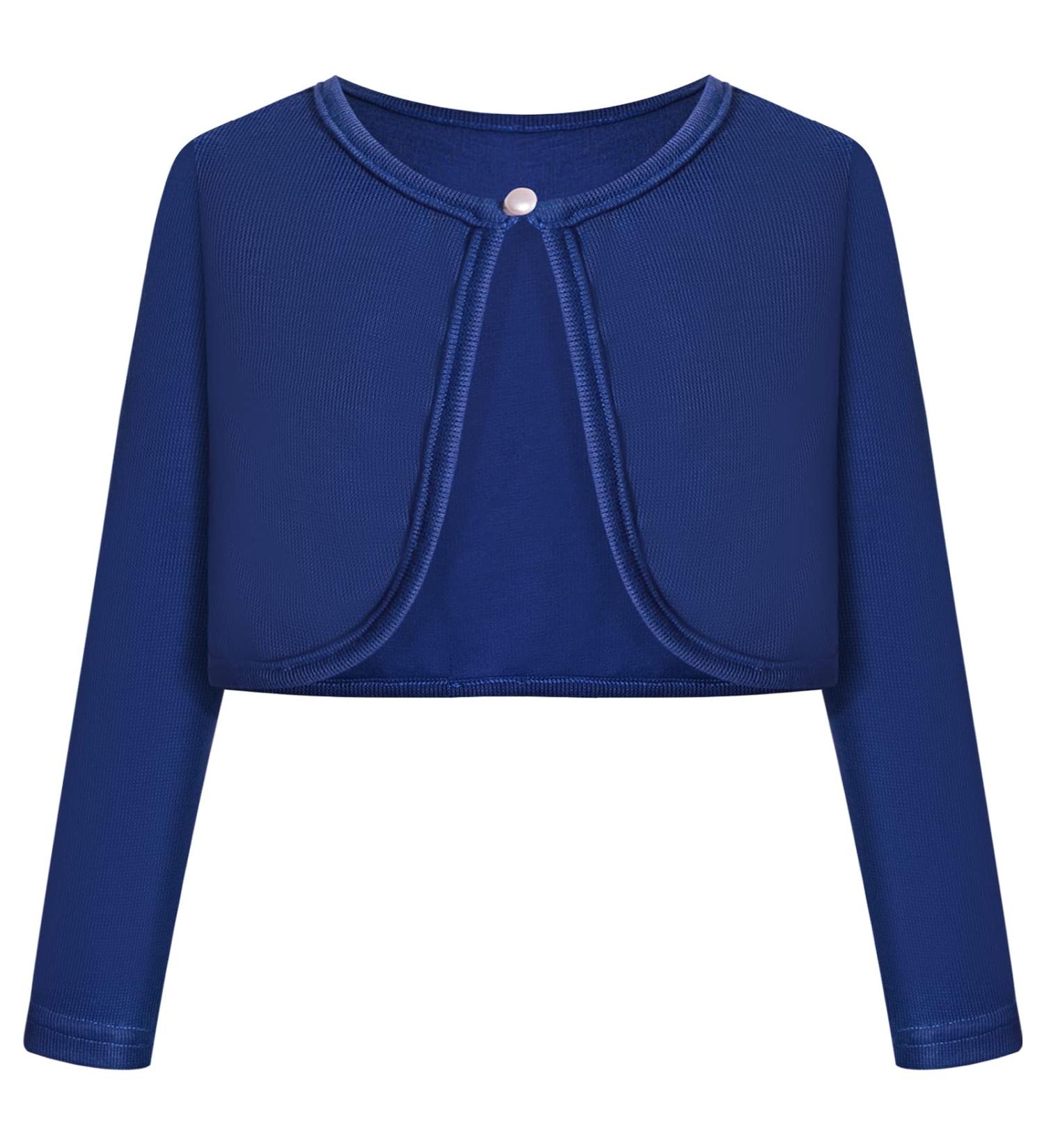 BONNY BILLY Girls Blue Knitted Cotton Cardigan Shrug 5-6 Years | Kids Clothing - Buy Online on SooperMarket.com
