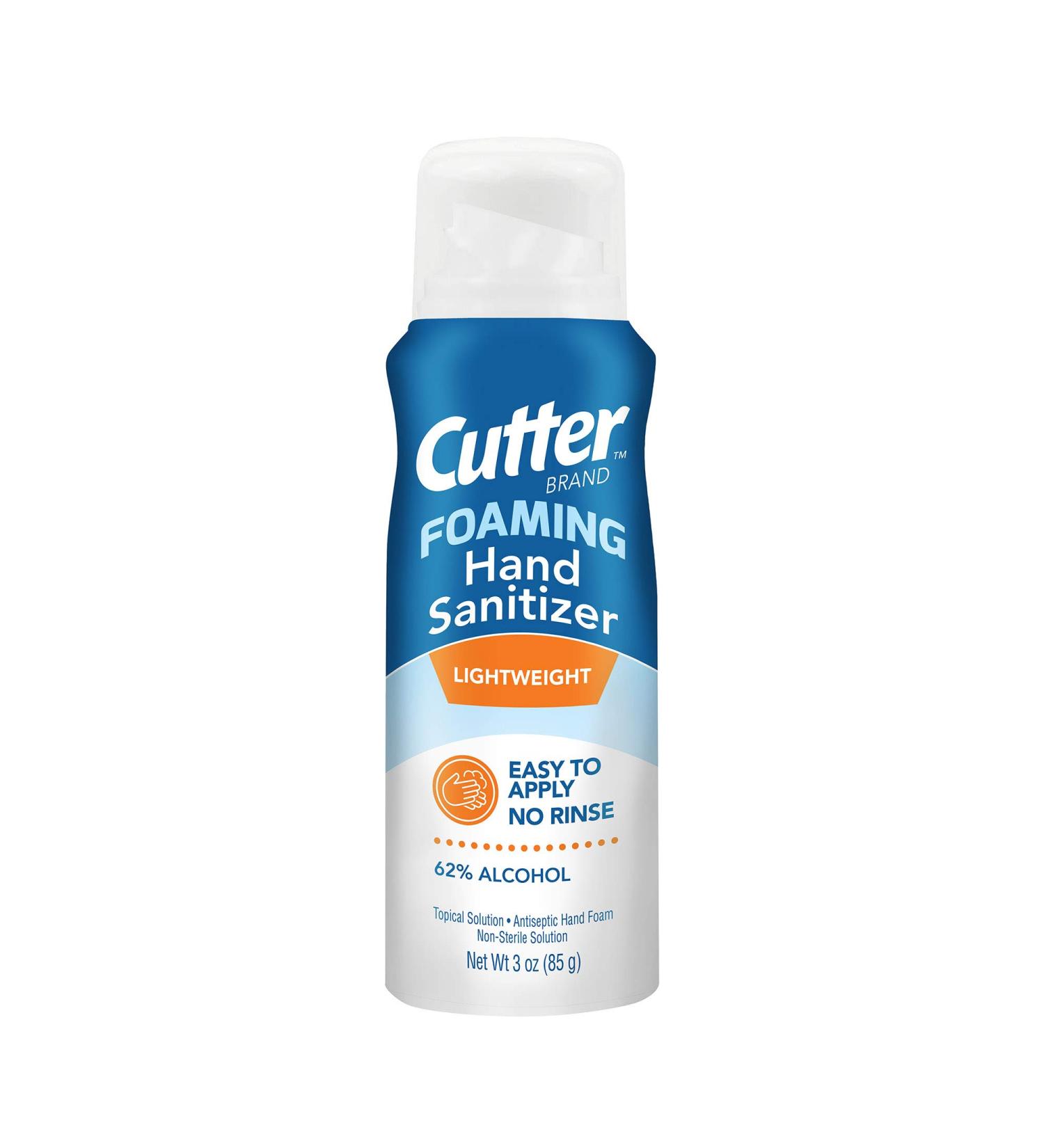 Cutter Foaming Hand Sanitizer 3oz Travel Size Antiseptic Solution - Buy Online on SooperMarket.com