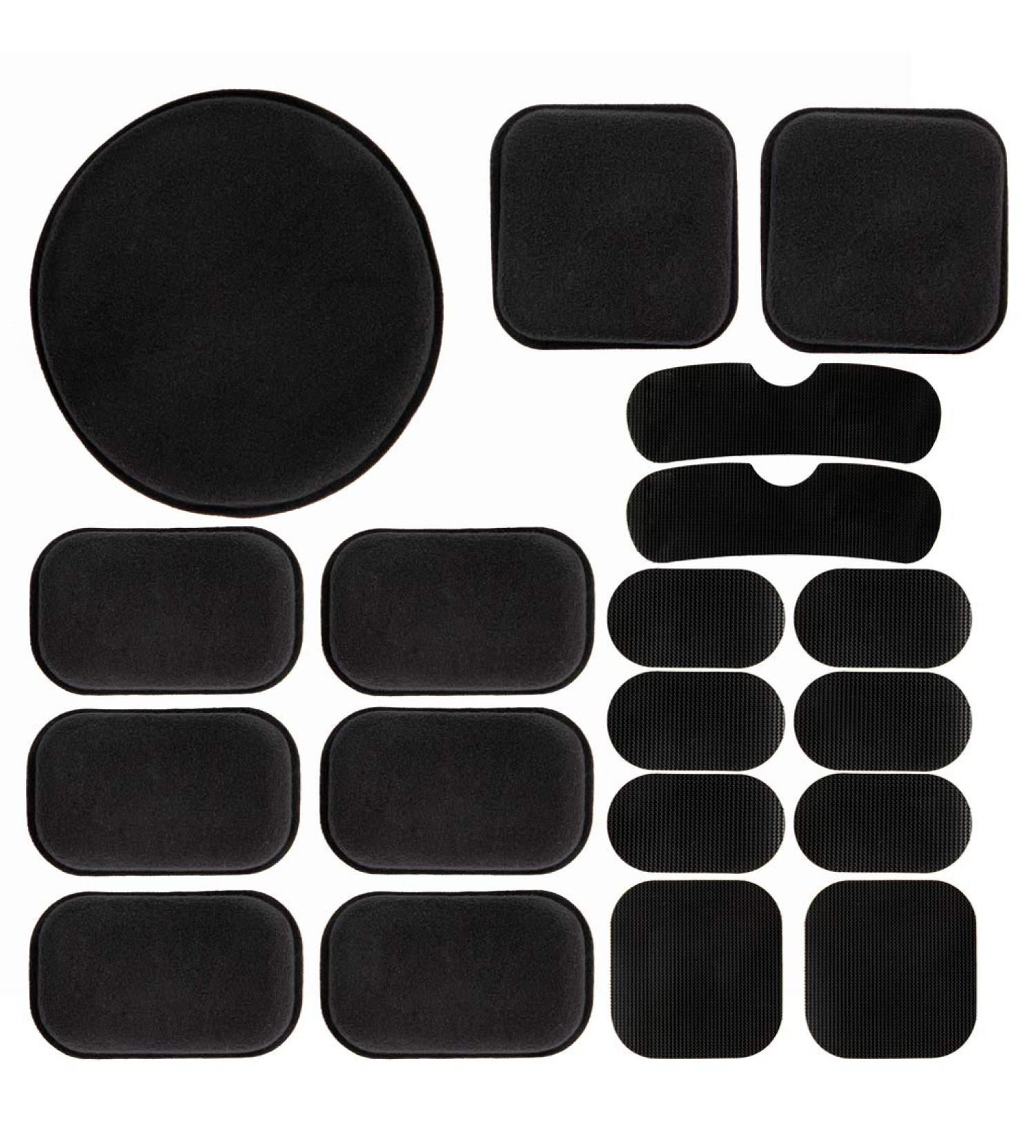 PAXLamb 19pcs Airsoft Helmet Pads Set - Tactical Replacement Foam Kit for Military Helmets - Black - Buy Online on SooperMarket.com