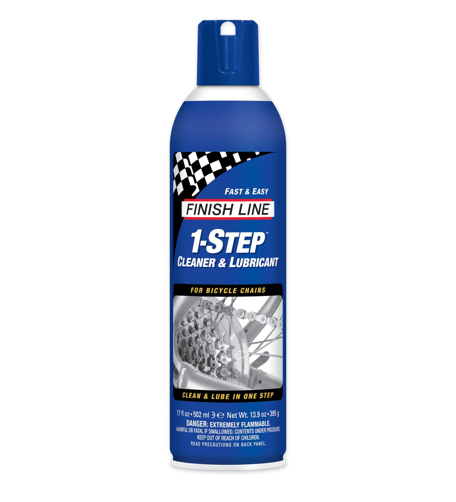 Finish Line 1-Step Bicycle Chain Cleaner & Lubricant 17oz Aerosol Spray - Buy Online on SooperMarket.com