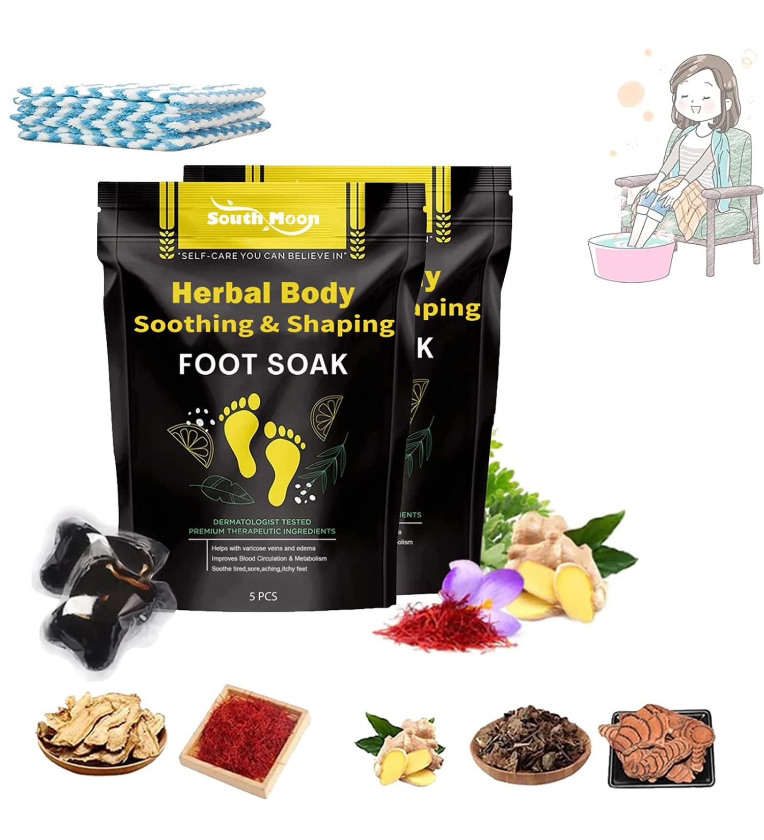 Herbal Detox Foot Soak Beads for Body Shaping & Fatigue Relief - 20 Beads (2 Boxes) - Buy Online on SooperMarket.com