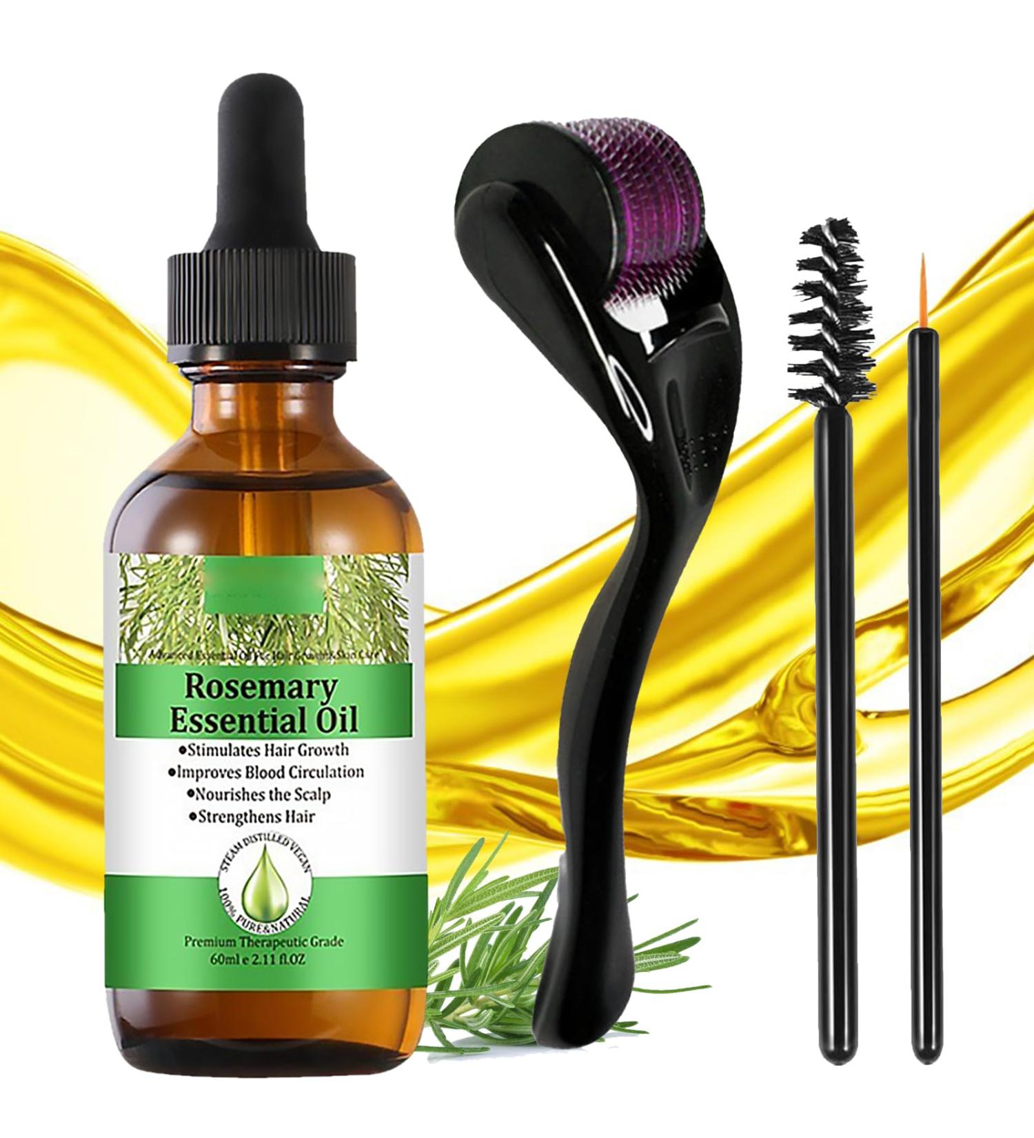 Rosemary Hair Oil(60ml) Rosemary Oil for Hair Growth Diluted Rosemary Essential Oils for Hair Loss & Skin Care Strengthens Hair Nourishes Scalp Hair Loss Improve Oil for Women and Men - Buy Online on SooperMarket.com
