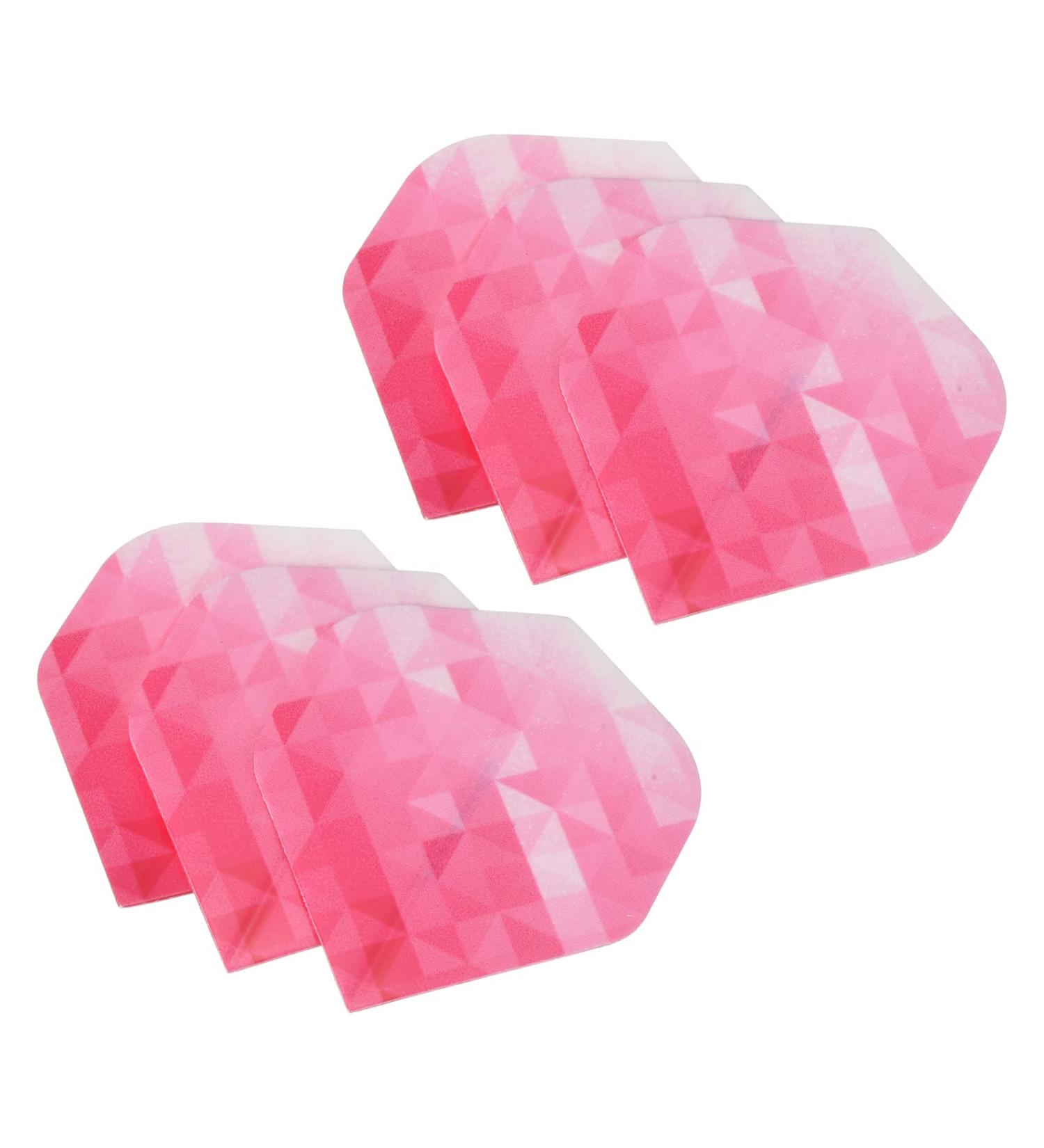 Pack of PATIKIL Dart Flights - Geometric Style in Pink White | Darts Accessories for Soft Tip & Steel Tip | Replacement Parts for Enhanced Gameplay - Buy Online on SooperMarket.com