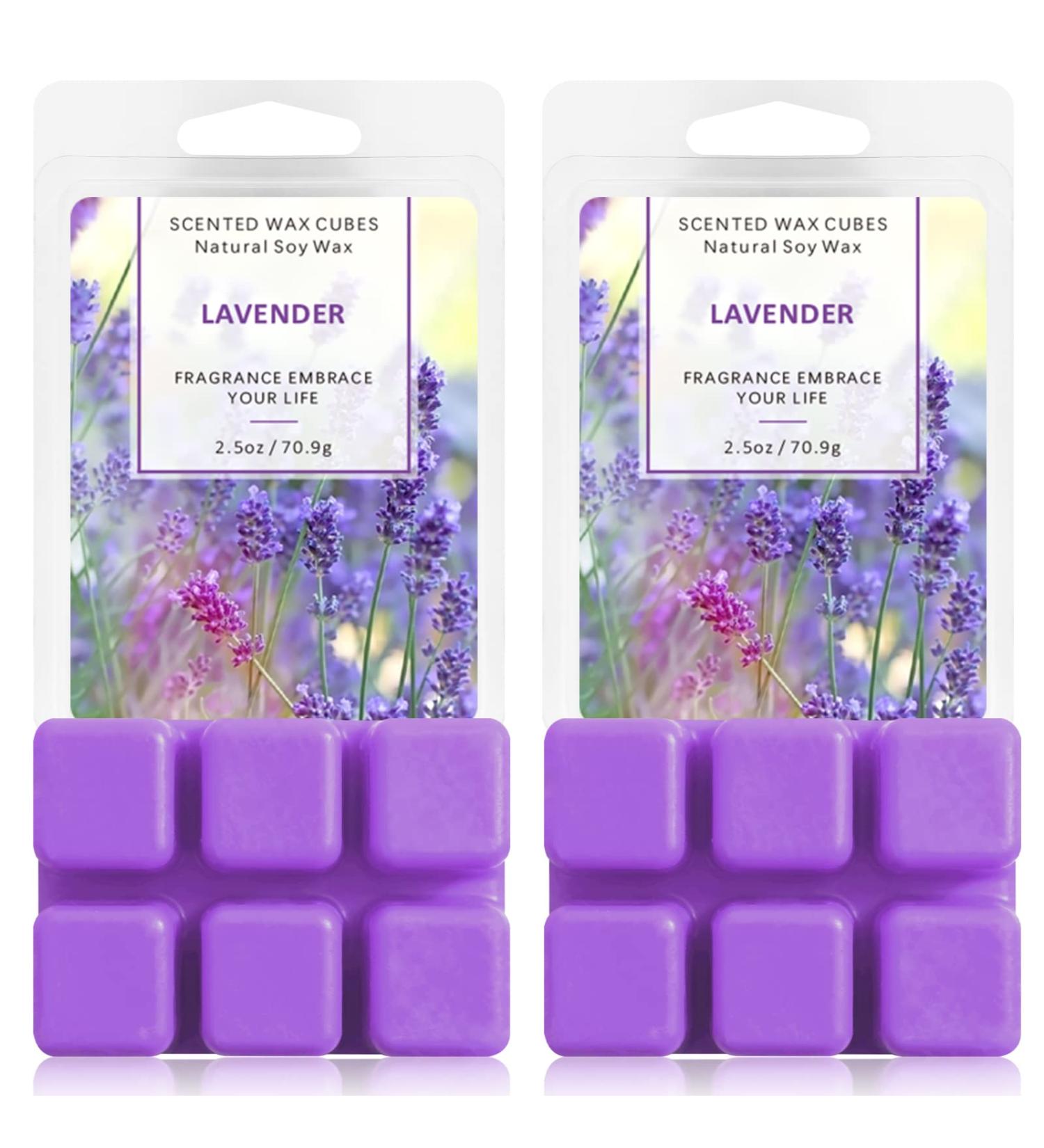La Bellefe Lavender Scented Wax Melts - Natural Soy Wax Cubes for Warmers - Gift Set for Birthdays, Weddings, Parties, Spa & Meditation (2.5oz/70.9g*2) - Buy Online on SooperMarket.com