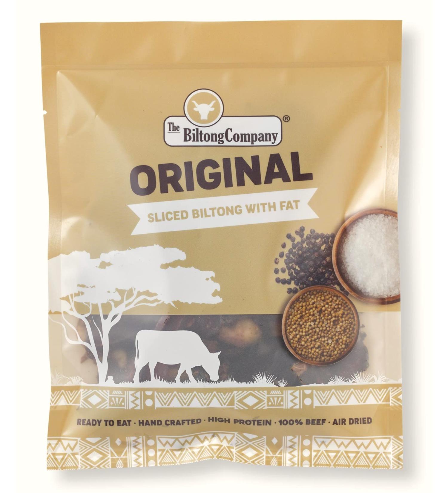 Biltong Sliced 500g Original Flavour - High Fat Content - Pack of 1 - Buy Online on SooperMarket.com