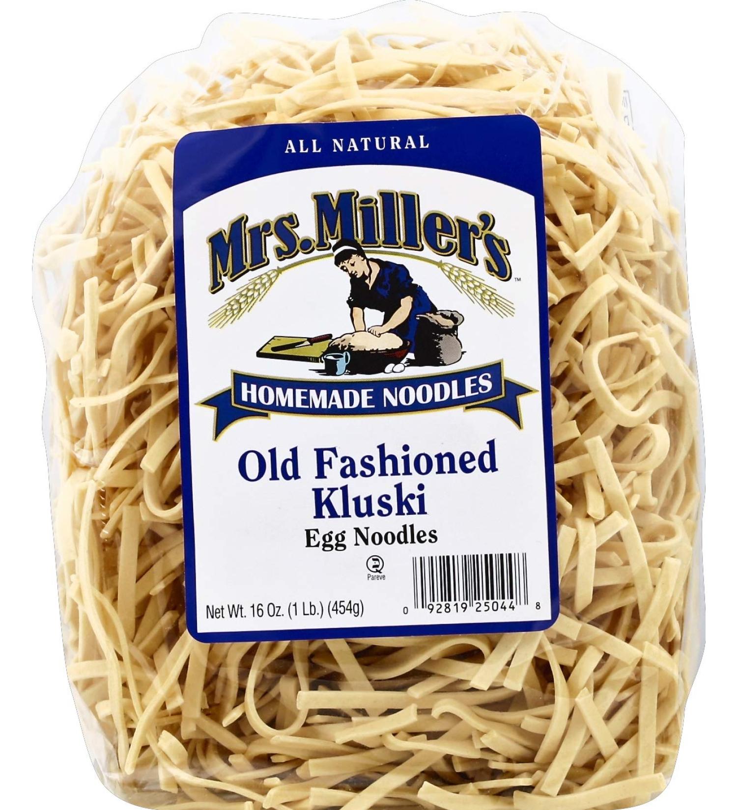 Mrs. Miller's Homemade Old Fashioned Egg Noodles Kluski - 16 OZ (Pack of 1) - Buy Online on SooperMarket.com