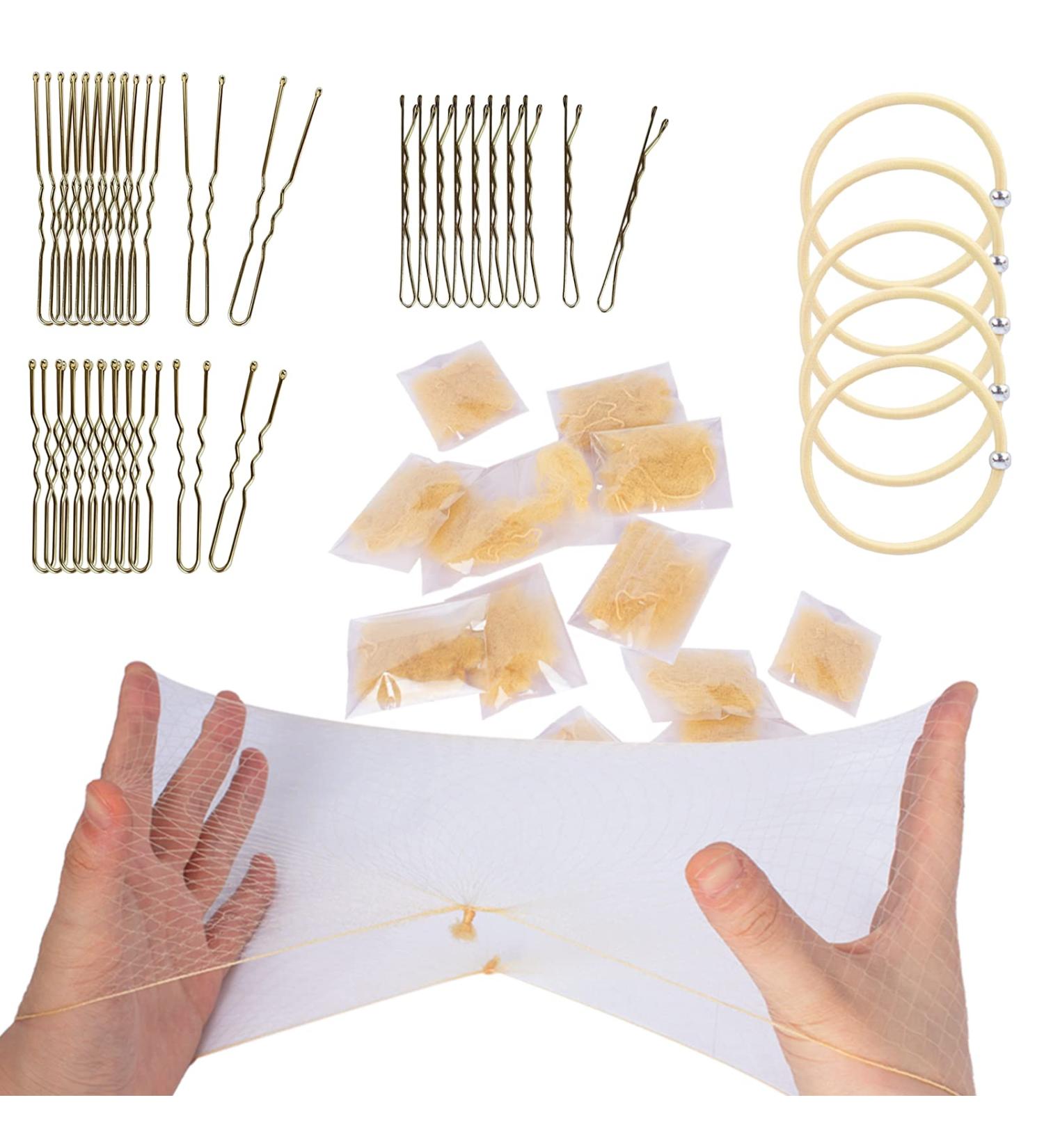 55PCS Blonde WeKen Hair Nets for Buns - Invisible Hairnets for Women, Perfect for Dance & Ballet - Buy Online on SooperMarket.com