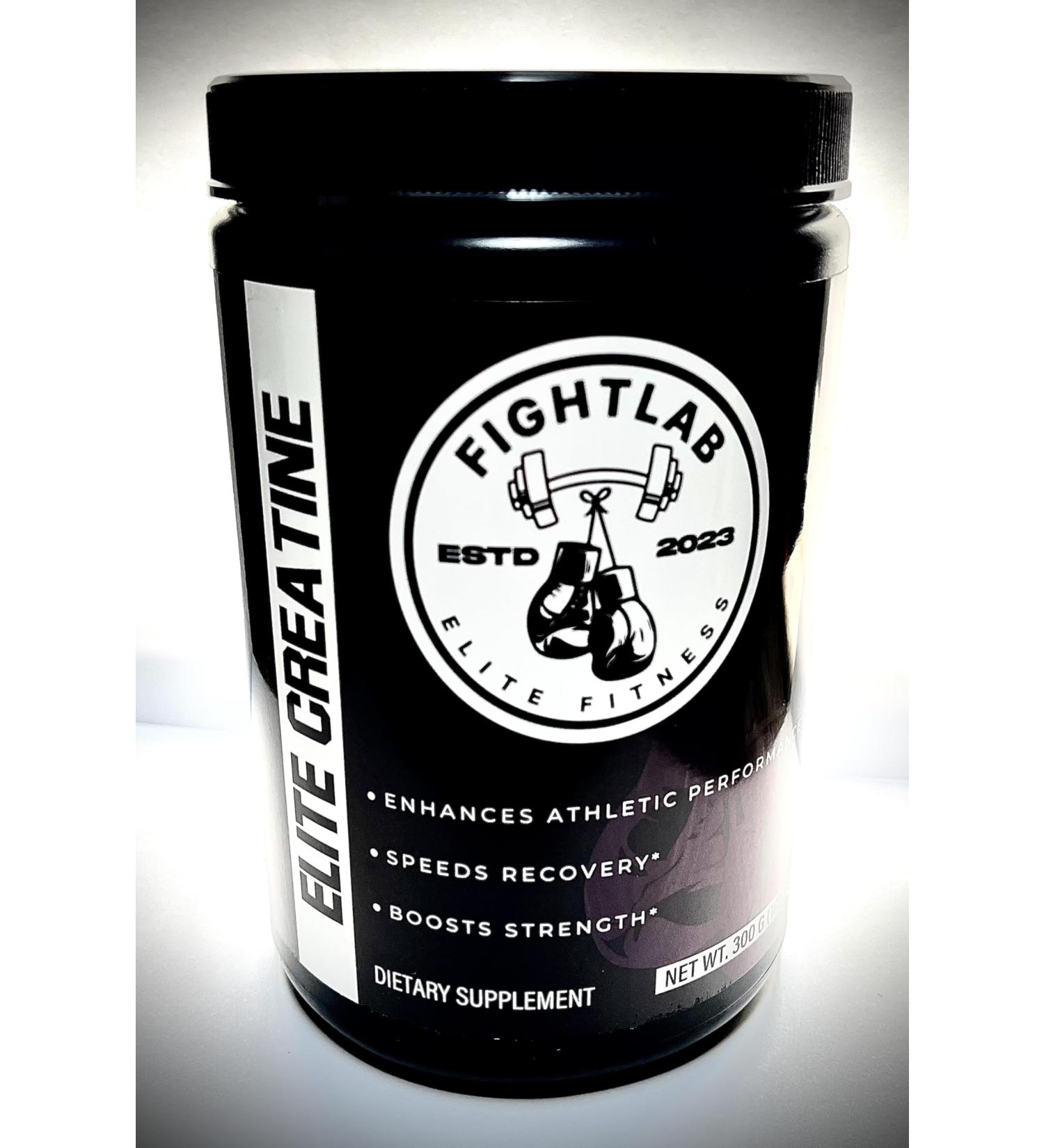Elite Creatine Monohydrate by Fight Lab Fitness Dietary Supplement 300 g Enhances Athletic Performance Speeds Recovery Boosts Strength - Buy Online on SooperMarket.com