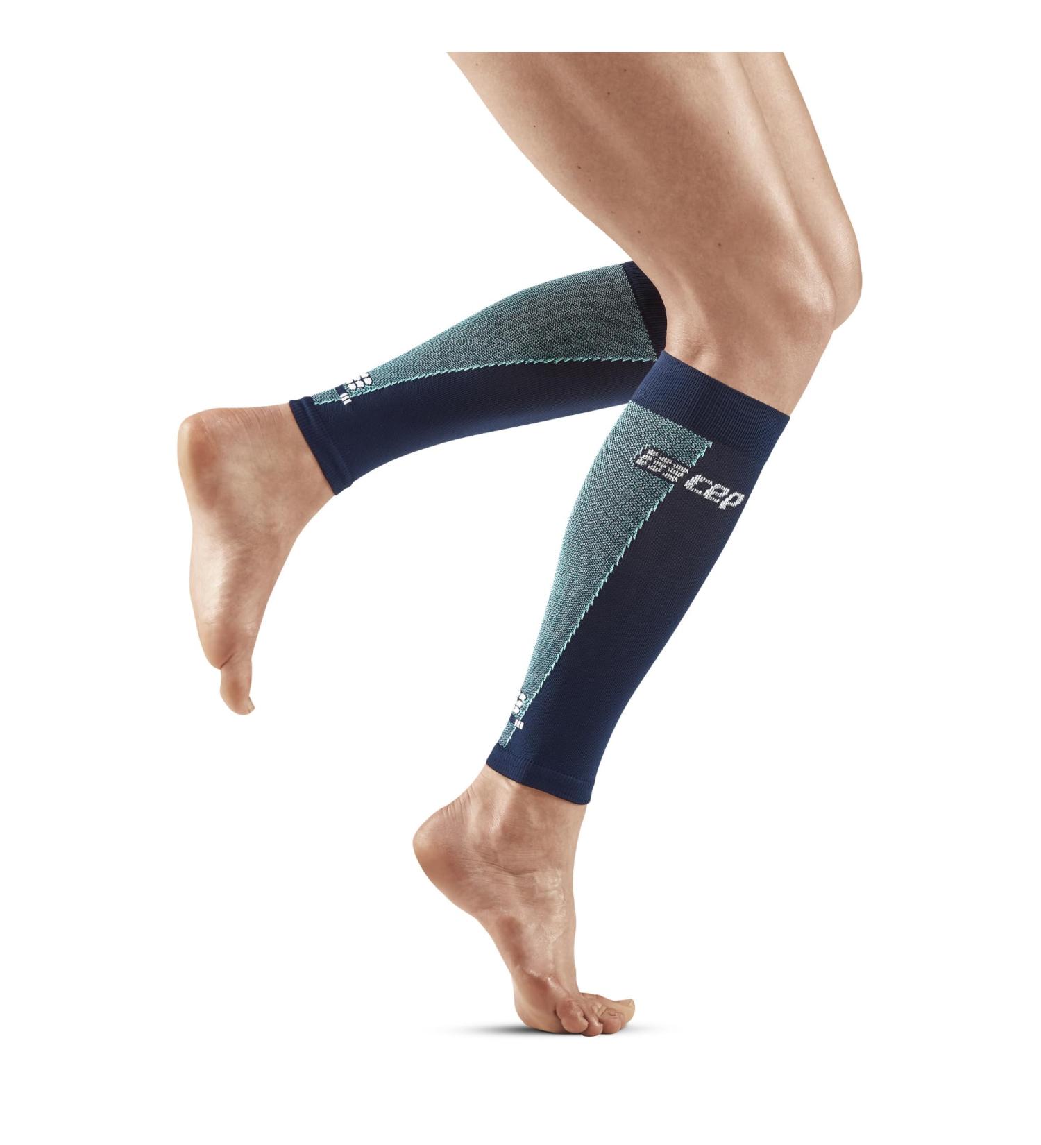 CEP Ultralight Compression Stockings for Women - Blue/Light Blue Calf Sleeves (Size M) | Breathable & Stabilizing Light Compression Socks - Buy Online on SooperMarket.com