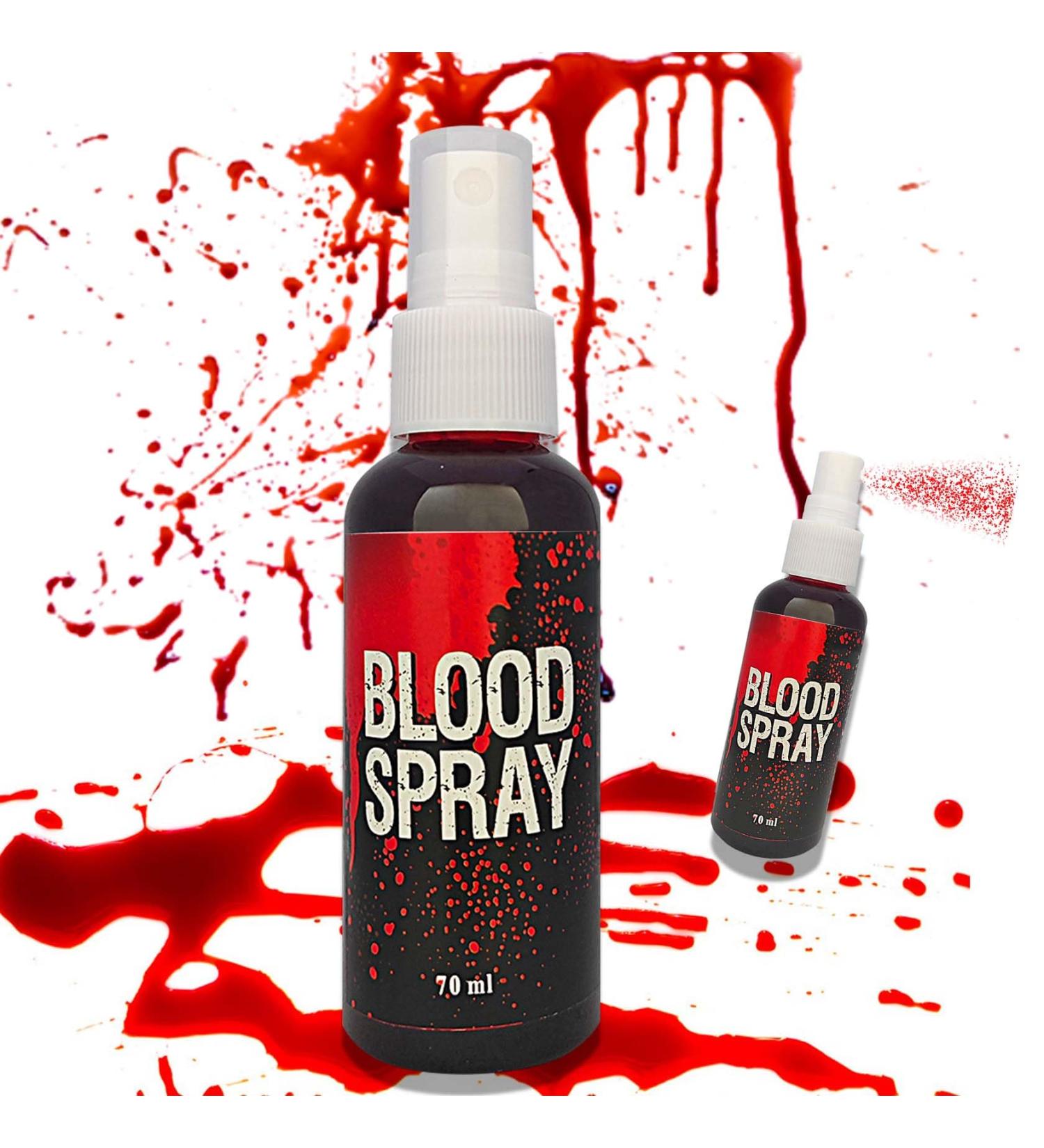 Realistic Fake Blood Spray for Halloween | Washable Zombie & Vampire Costume Makeup | SFX Liquid Blood Splatter - Buy Online on SooperMarket.com