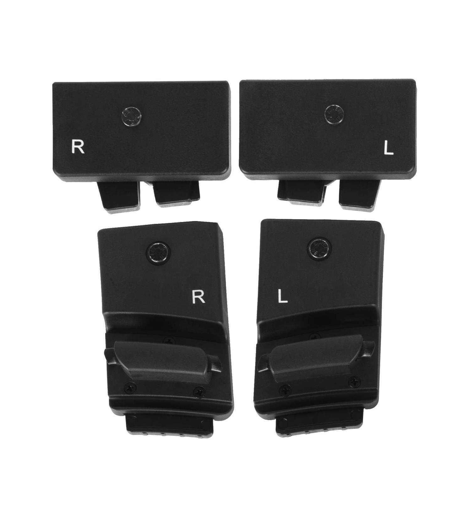 Maclaren atom Car Seat Adaptor Britax Romer- Fits Britax-R mer infant car seat. The adaptor easily clicks into the base of the atom stroller and the car seat's latching mechanism