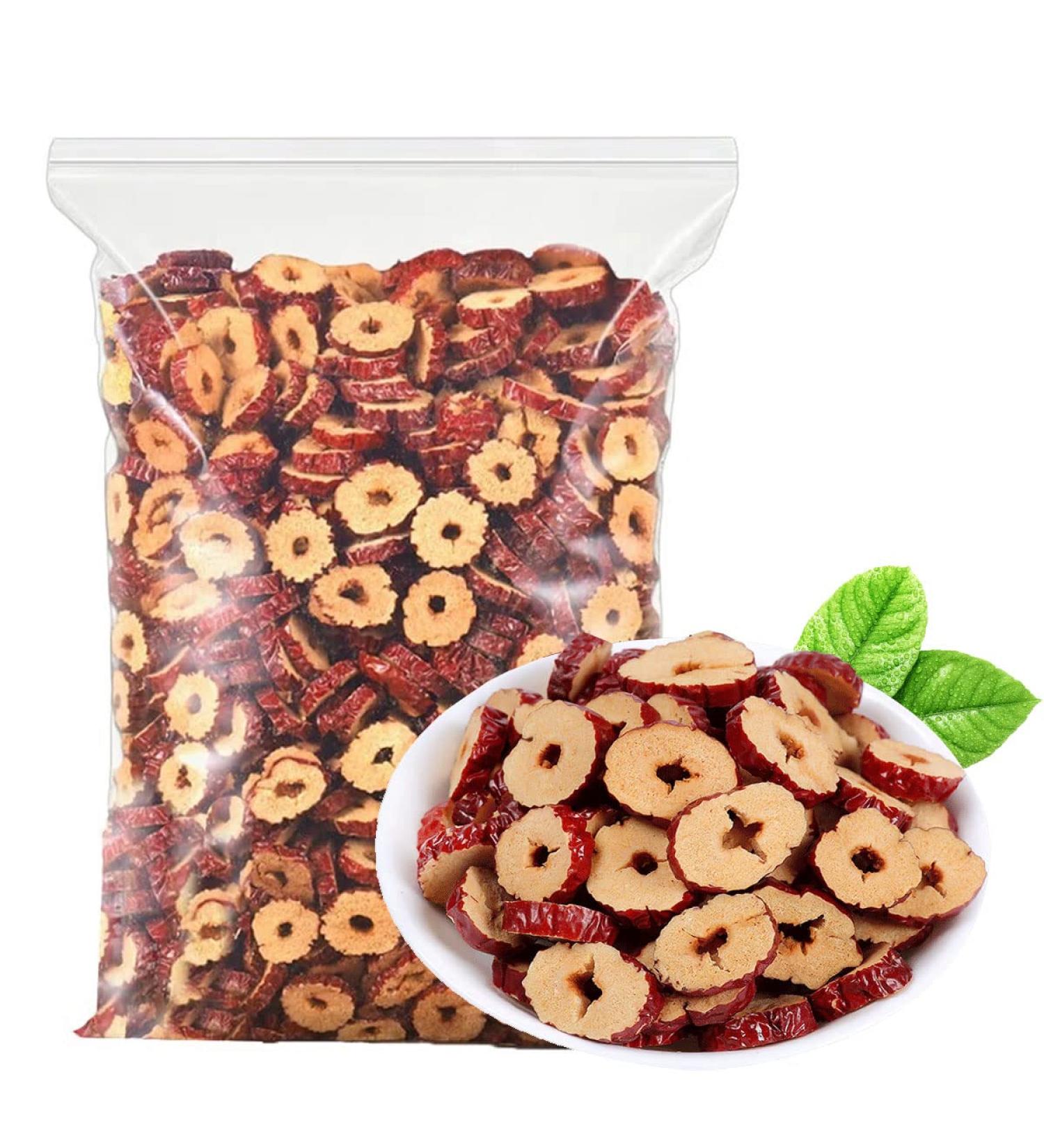 dried red dates Sweet Crispy Dates 9.87oz/280g Jujube slices Jujube Seedless Jujube Slices Can be matched wolfberry longan tea soak in water No wash ready to eat 280g - Buy Online on SooperMarket.com