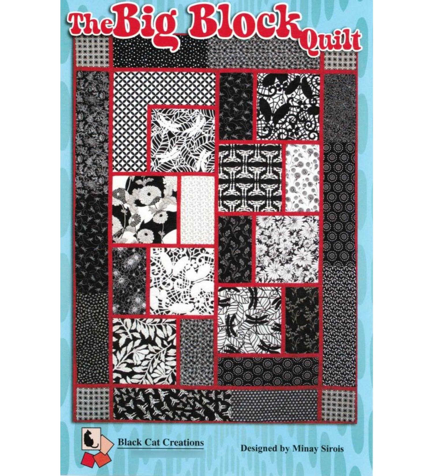 The Big Block Quilt Quilt Pattern  For Large and Scenic Prints  53 Inche by 71 Inch Finished Size