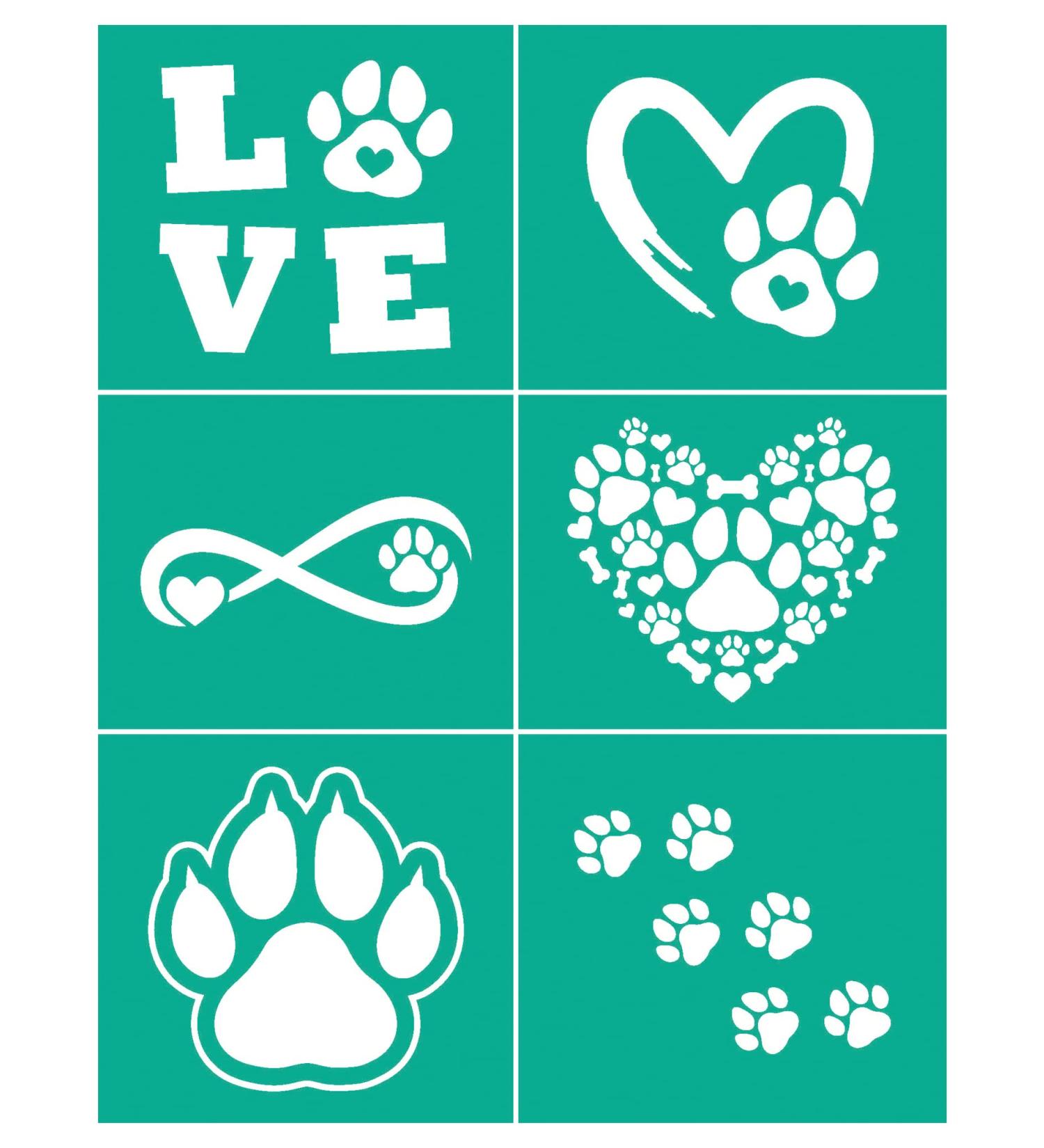 BOOLOOEN Silk Screen Stencil - Self-Adhesive Transfer Stencil for DIY Home Decor - Reusable Washable Mesh Stencil - 8.5x11inch - Valentine's Day Love Theme - Buy Online on SooperMarket.com