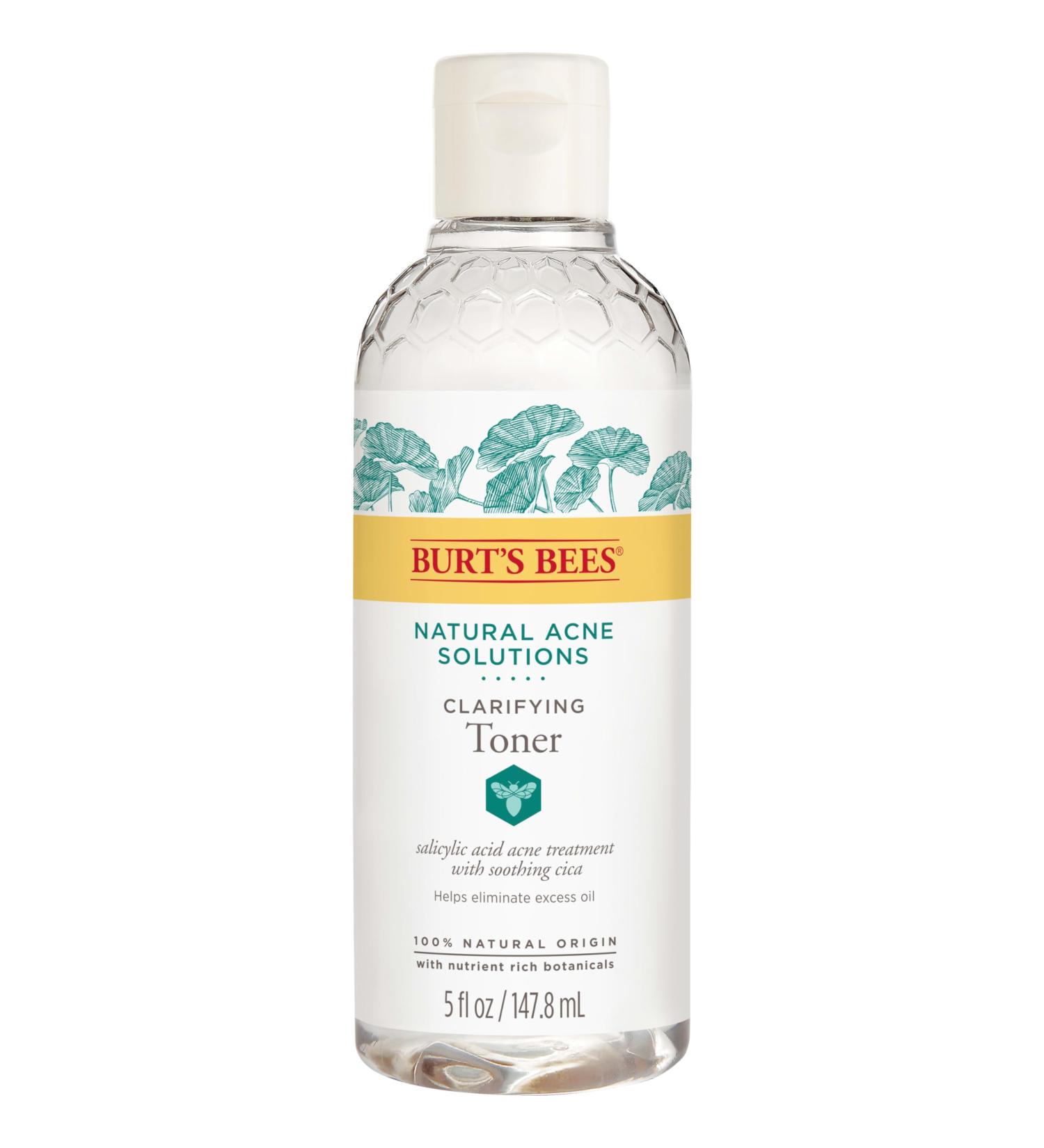 Burt's Bees Natural Acne Solutions Clarifying Toner - Salicylic Acid Facial Toner for Acne-Prone Skin | 100% Natural Skin Care | 5 fl. oz - Buy Online on SooperMarket.com