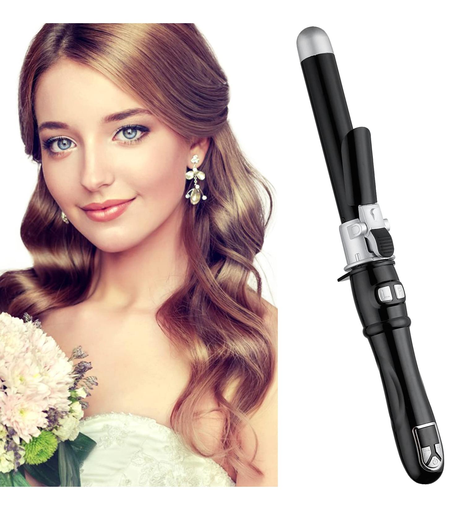 Auto Curling Iron 28mm Black - Instant Heat Hair Styling Wand - Buy Online on SooperMarket.com