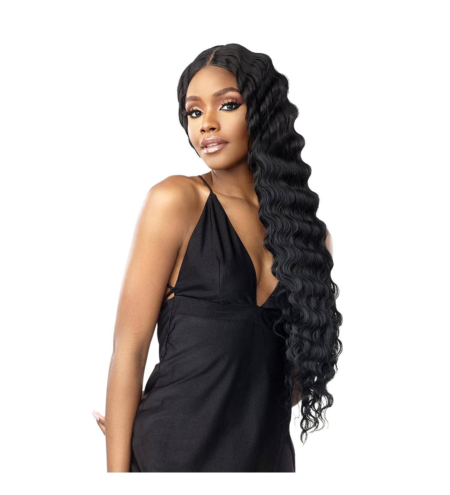 Sensationnel Vice Lace Front Wig - HD Transparent Lace, Pre-plucked Hairline, Babyhair, 5 Inch Deep Part | Vice Unit 06 (1B) - Buy Online on SooperMarket.com