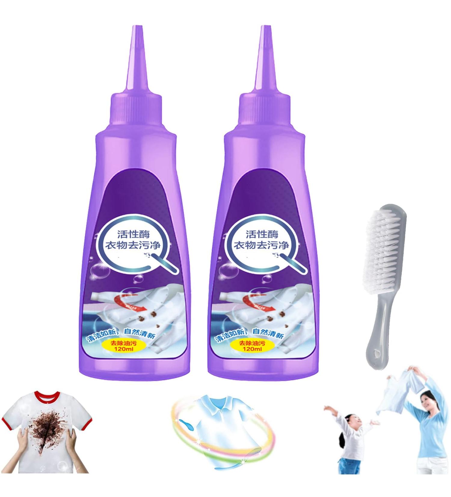 LONGLUAN Urcstyle Stain Remover Urcstyle Laundry Stain Remover Homezo Laundry Stain Remover Active Enzyme Laundry Stain Remover Stain Remover for Clothes Quick Laundry Dry Cleaner (2 Pcs) - Buy Online on SooperMarket.com