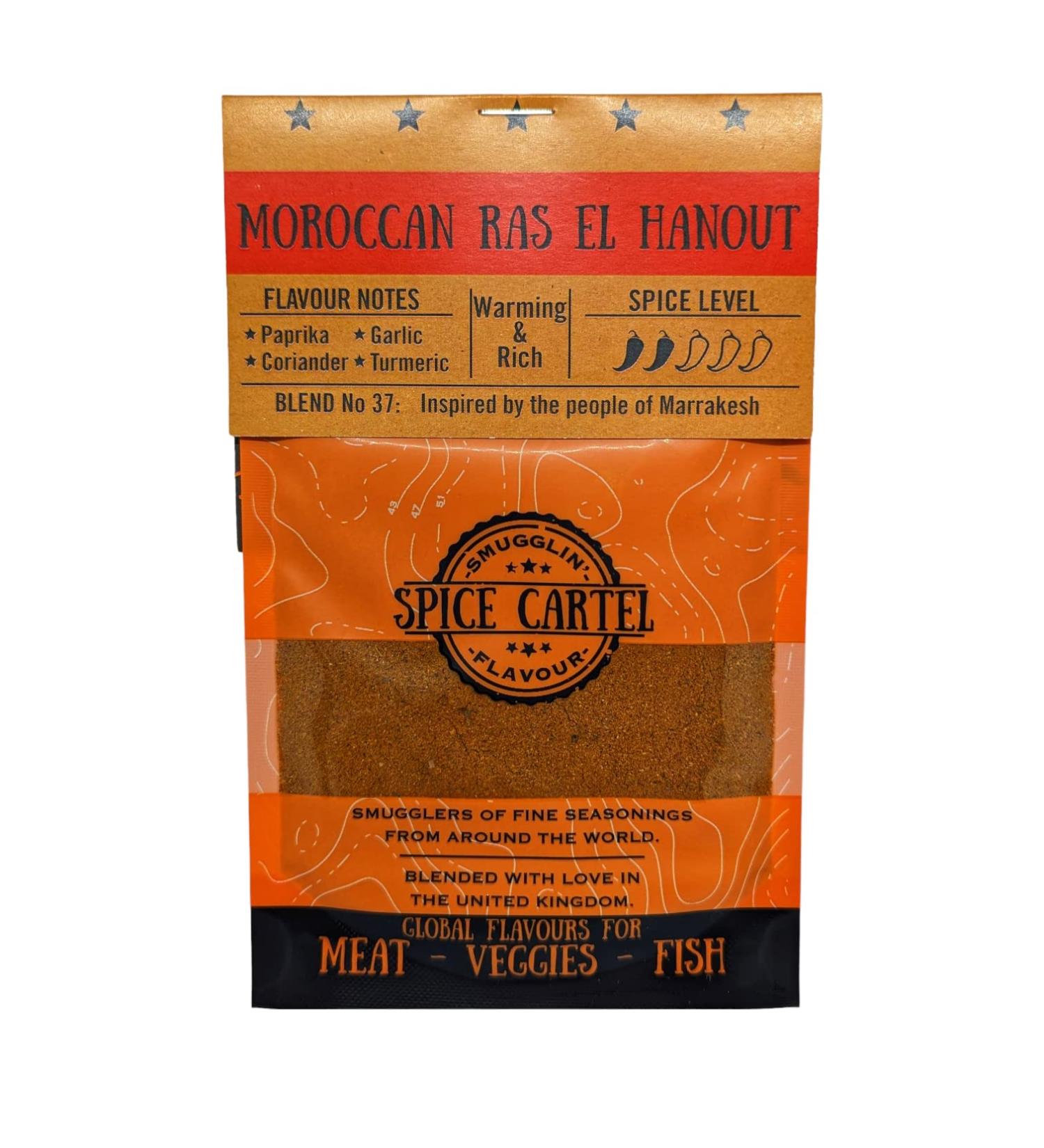Spice Cartel Ras El Hanout Spice Blend 35g | Handcrafted Moroccan-Inspired Artisanal Blend | Made in UK | Resealable Pouch | Pack of 1 - Buy Online on SooperMarket.com