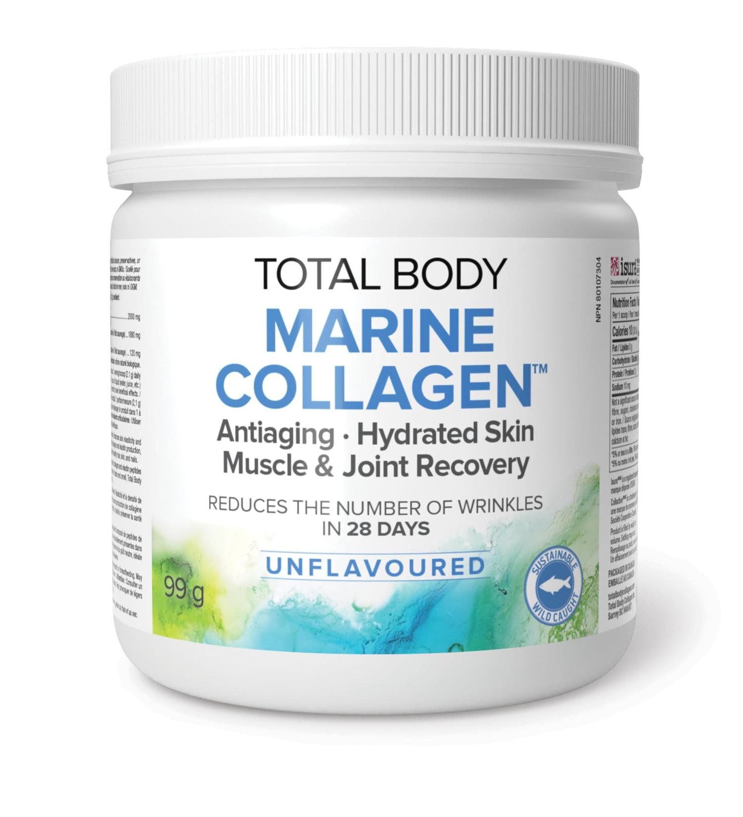 Natural Factors Total Body Marine Collagen Unflavoured 99g Powder Helps reduce the number of wrinkles in 28 days - Buy Online on SooperMarket.com