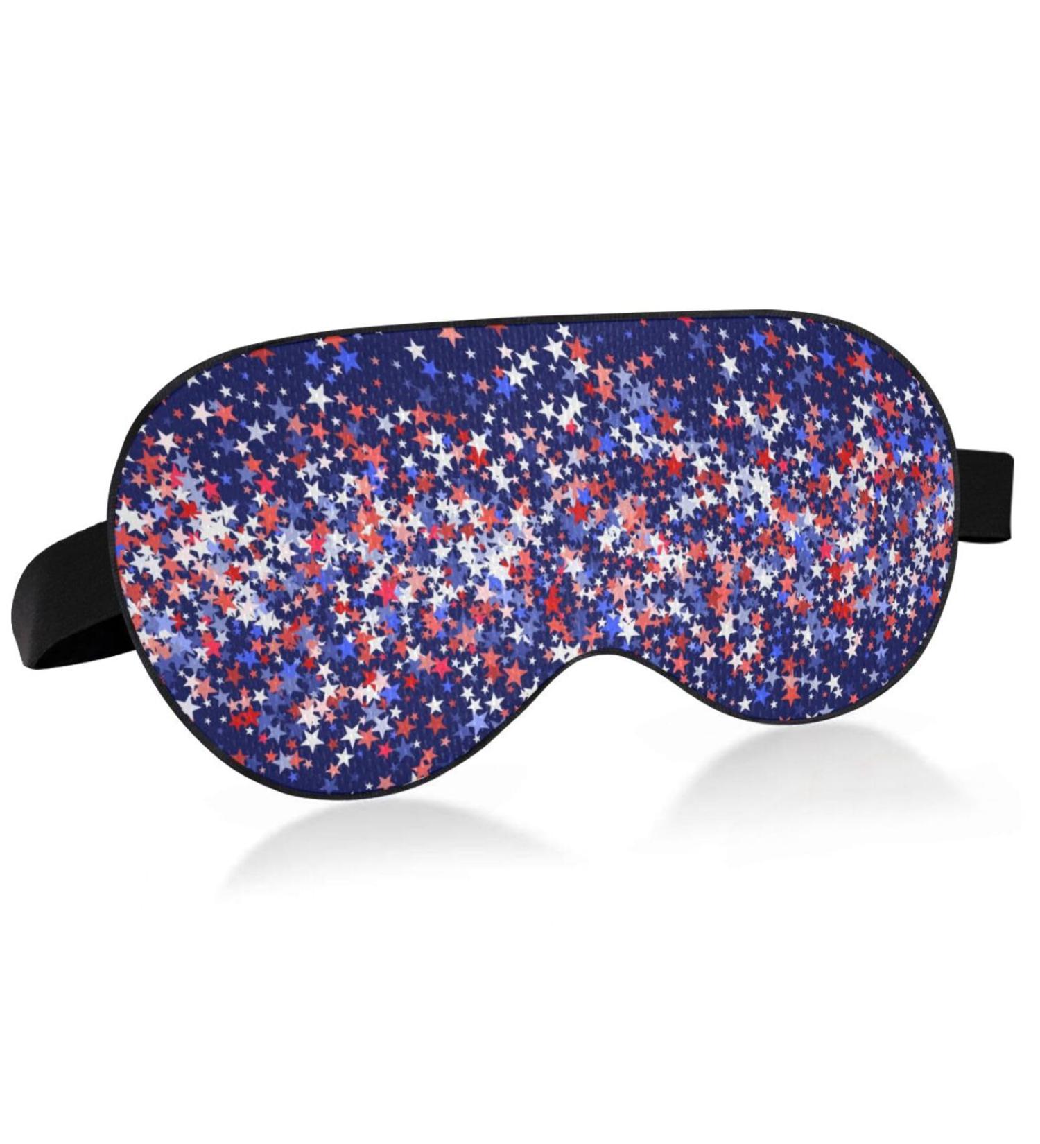 Haskirky Light Blocking Eye Mask - Adjustable for Men and Women - Perfect for Travel, Yoga, Meditation - Deep Sleep Comfort - American Vintage Design - Buy Online on SooperMarket.com