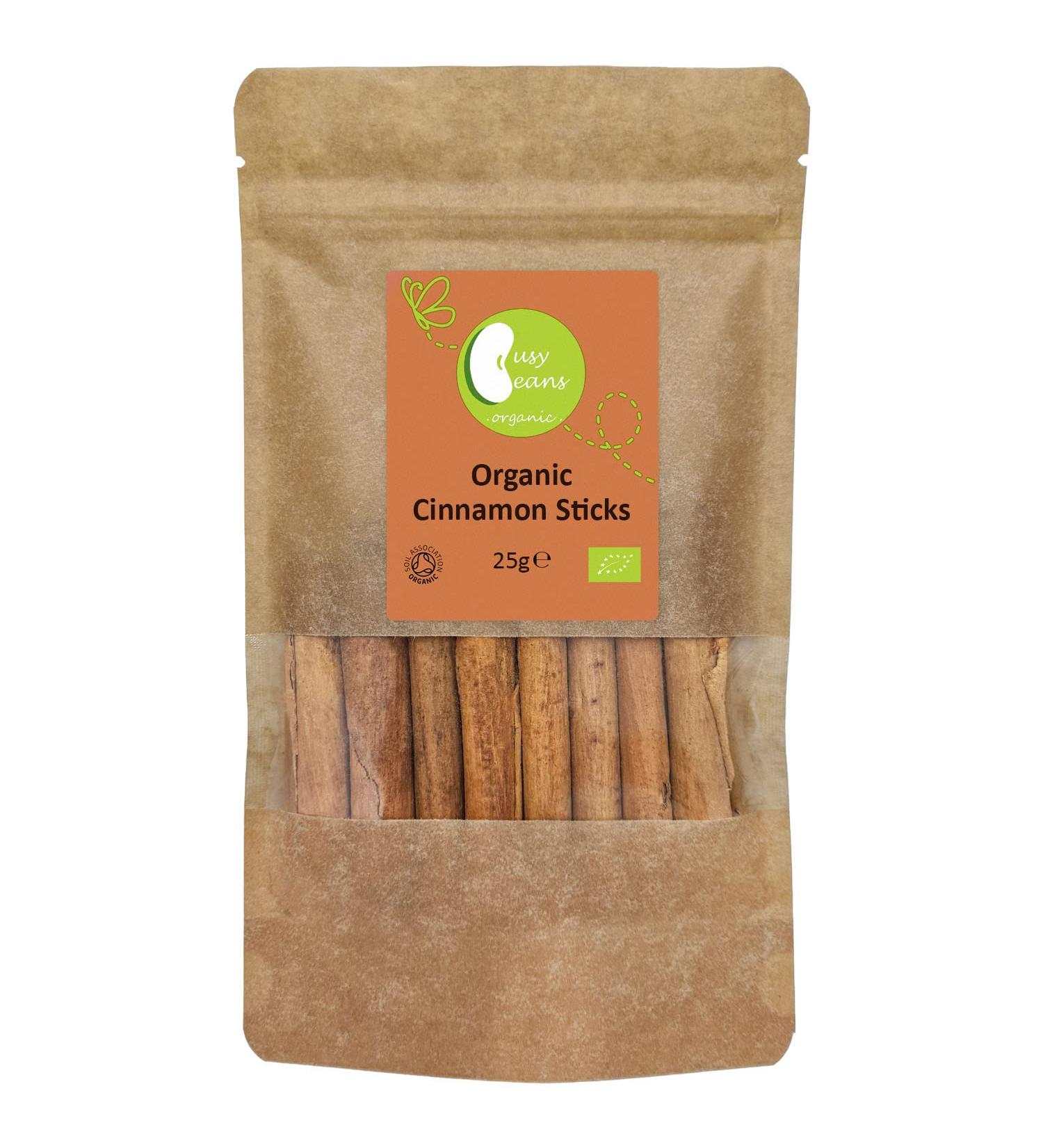Organic Ceylon Cinnamon Sticks - Certified Organic- by Busy Beans Organic (25g) - Buy Online on SooperMarket.com