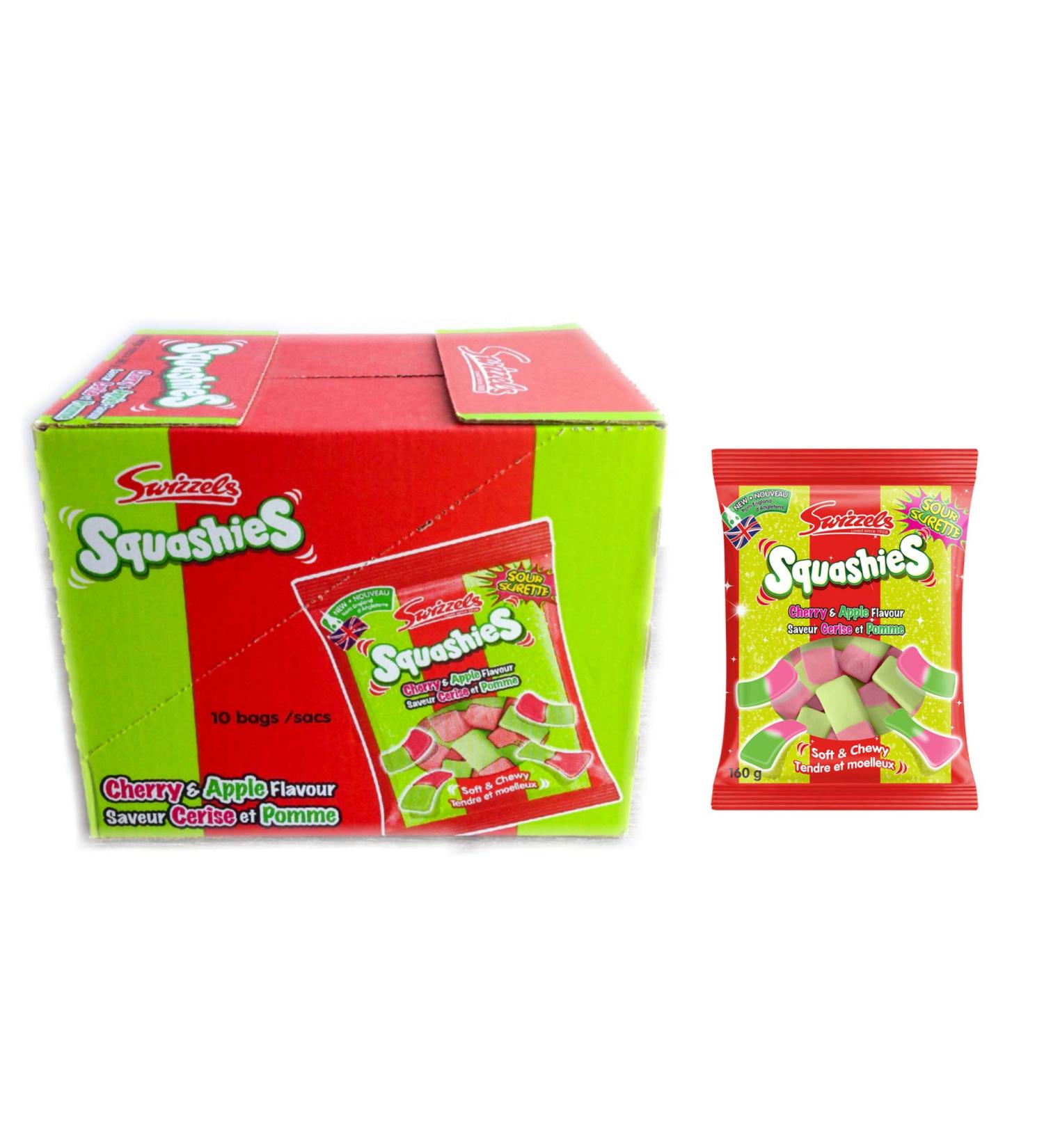 Swizzels Squashies- Cherry & Apple Flavour -10 Bags (160 Grams /Bag) - Buy Online on SooperMarket.com