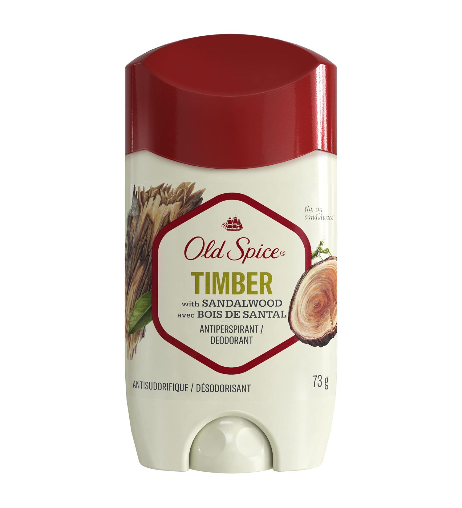 Old Spice Men's Antiperspirant & Deodorant Timber with Sandalwood 73g Timber with Sandalwood 1 count (Pack of 1) - Buy Online on SooperMarket.com