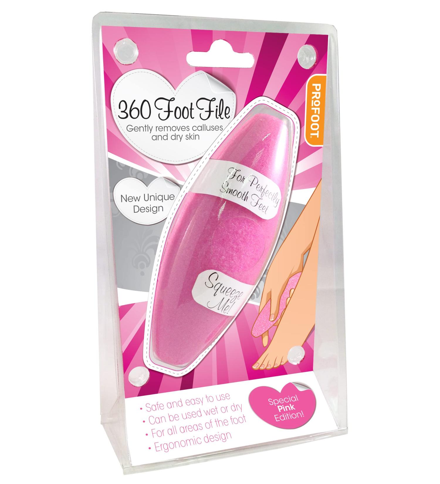 Profoot 360 Foot File has a Unique Design That Gently removes calluses and Hard Skin Fast Easily and Effectively