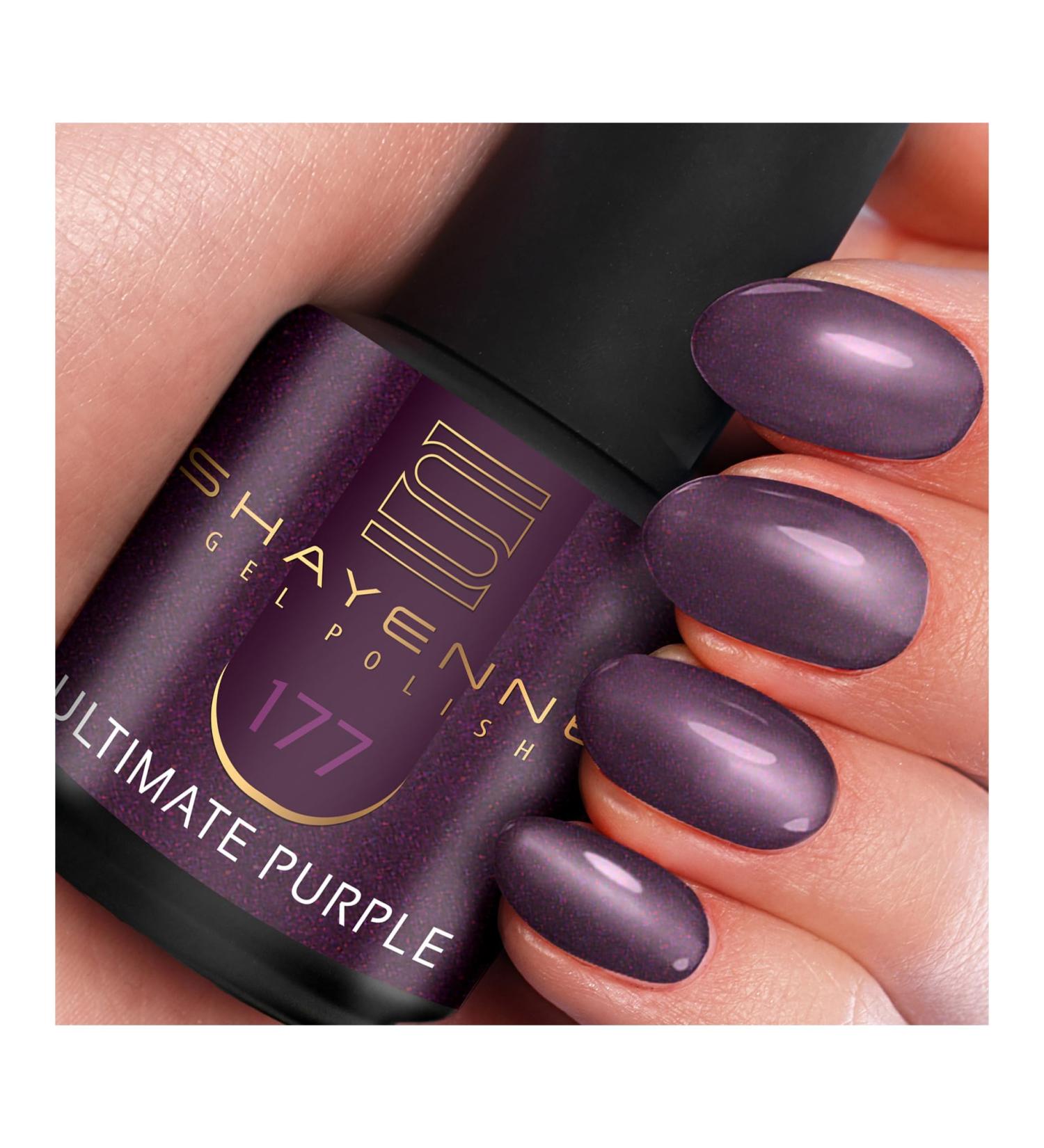 SHAYENNE Made in Germany Shellac Gel Nail Polish 15 ml for UV LED Lamp 177 Ultimate Purple Gel Nail Polish for UV Nail Lamp LED Nail Polish Gel Polish Nail Gel - Buy Online on SooperMarket.com