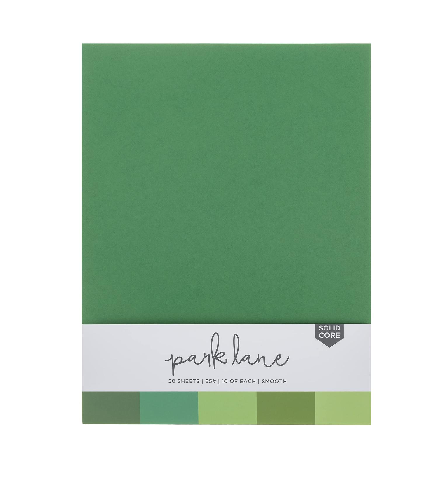Cardstock 8.5 x 11 Paper Pack - Assorted Colored Scrapbook Paper 65lb - Double Sided Card Stock for Crafts Embossing Cardmaking - 50 Sheets Solid Core Greens - Buy Online on SooperMarket.com