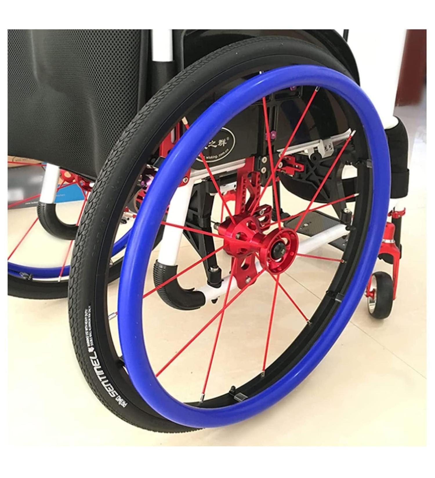 Wheelchair Push Rim Covers Wheelchair Stroller Ring Protector Non-slip Wear-Resistant Hand Push Cover Wheelchair Handrim Covers Wheelchair Rear Wheel Cover for Improve Grip and Traction (Color : B 24inch B - Buy Online on SooperMarket.com