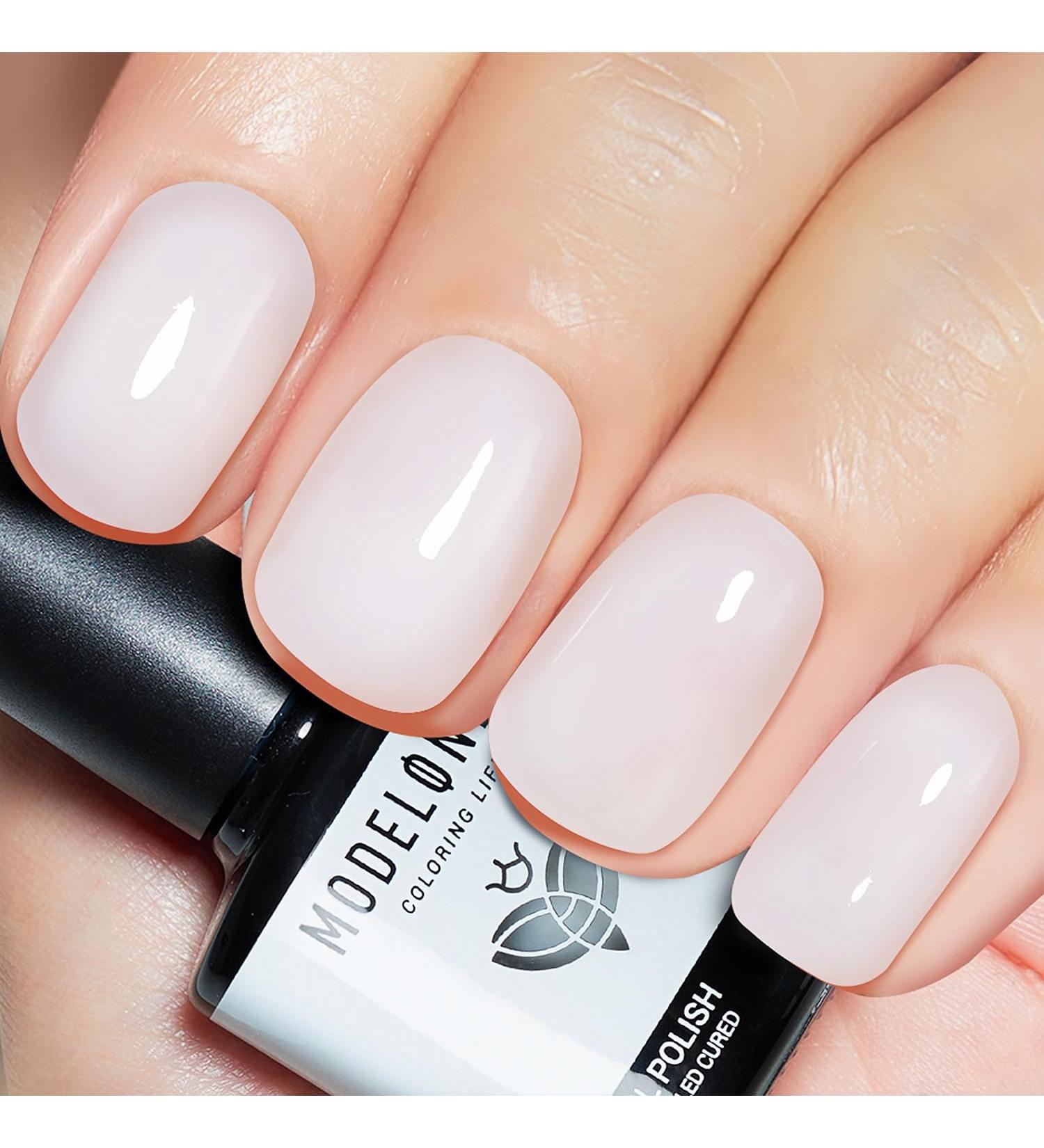 Modelones Gel Nail Polish 1 Pcs 15ml Milky White Gel Nail Polish Jelly Gel Polish Set Sheer Pure White Color Nail Gel Polish Kit Soak Off U V GEL LED Salon DIY at Home Gel Nail Manicure Gift for Women Girls - Buy Online on SooperMarket.com