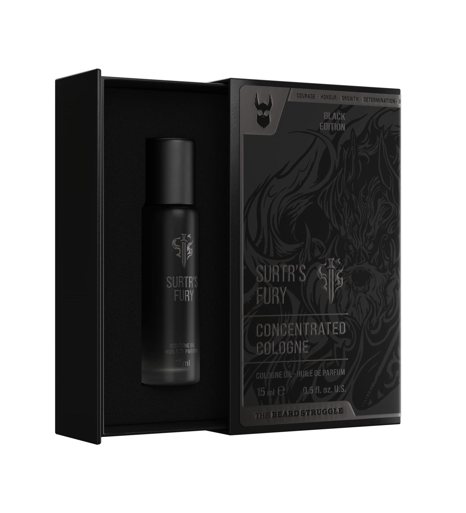 Concentrated Cologne for Men by Beard Struggle - 6x More Longer Than Traditional Colognes - Platinum Collection - Surtr's Fury - Mens Cologne 15 mL / 0.5 US. fl. oz. Glass Roller Bottle - Buy Online on SooperMarket.com