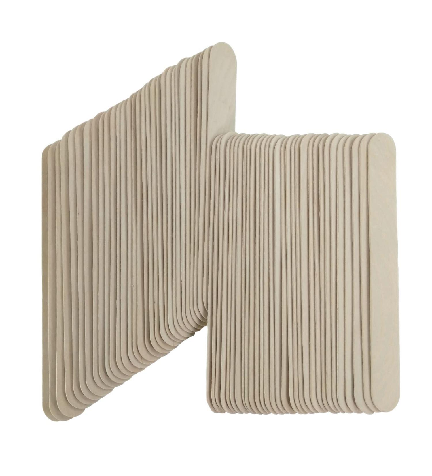 60 pcs 8 Inch Natural Jumbo Wooden Sticks for Arts and Crafts Projects - Buy Online on SooperMarket.com