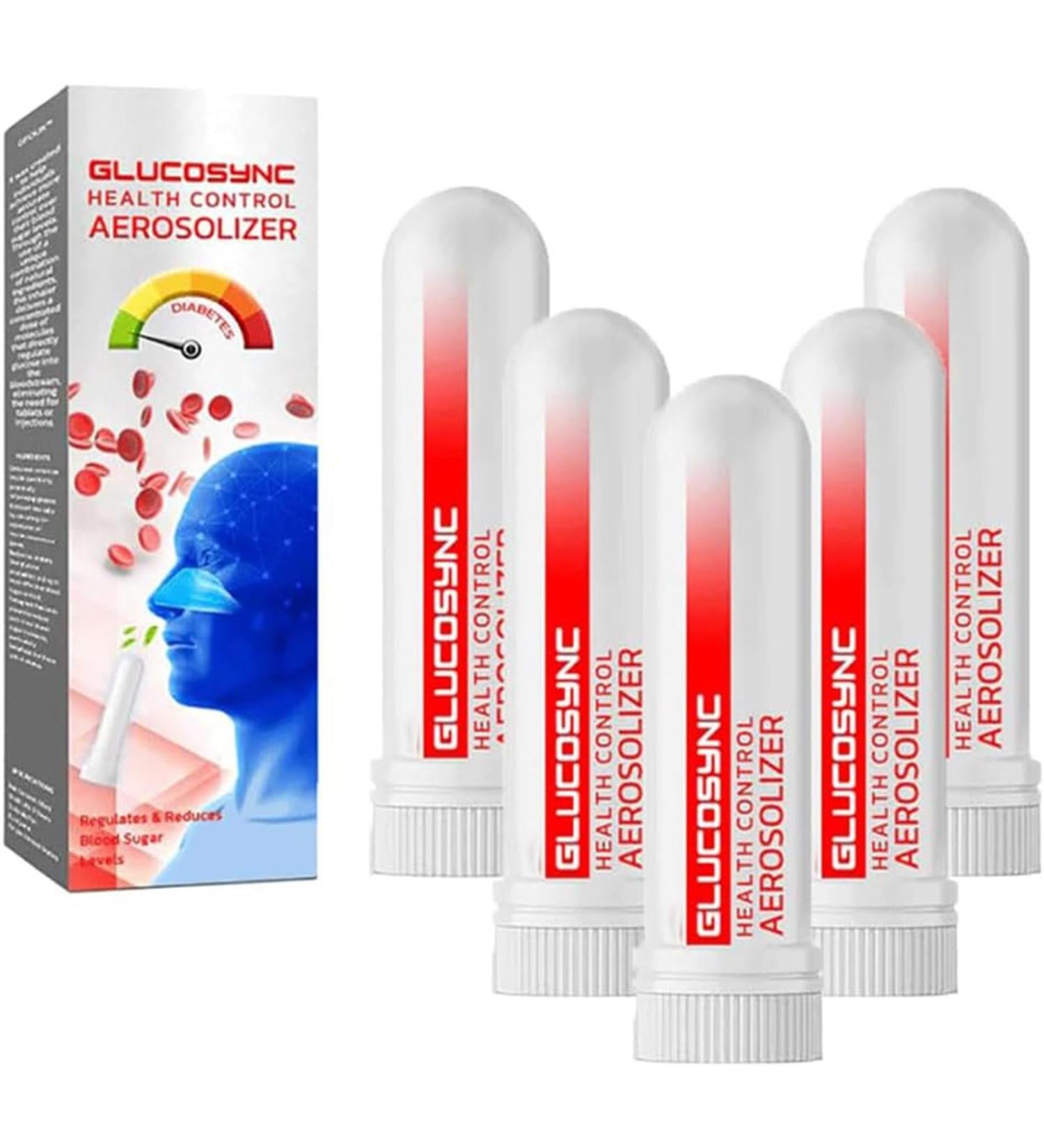 GlucoSync Health Control Aerosolizer Sugar Control Nasal Inhaler Natural and Safe Inhalers for Maintaining Blood Sugar Levels 5PCS - Buy Online on SooperMarket.com