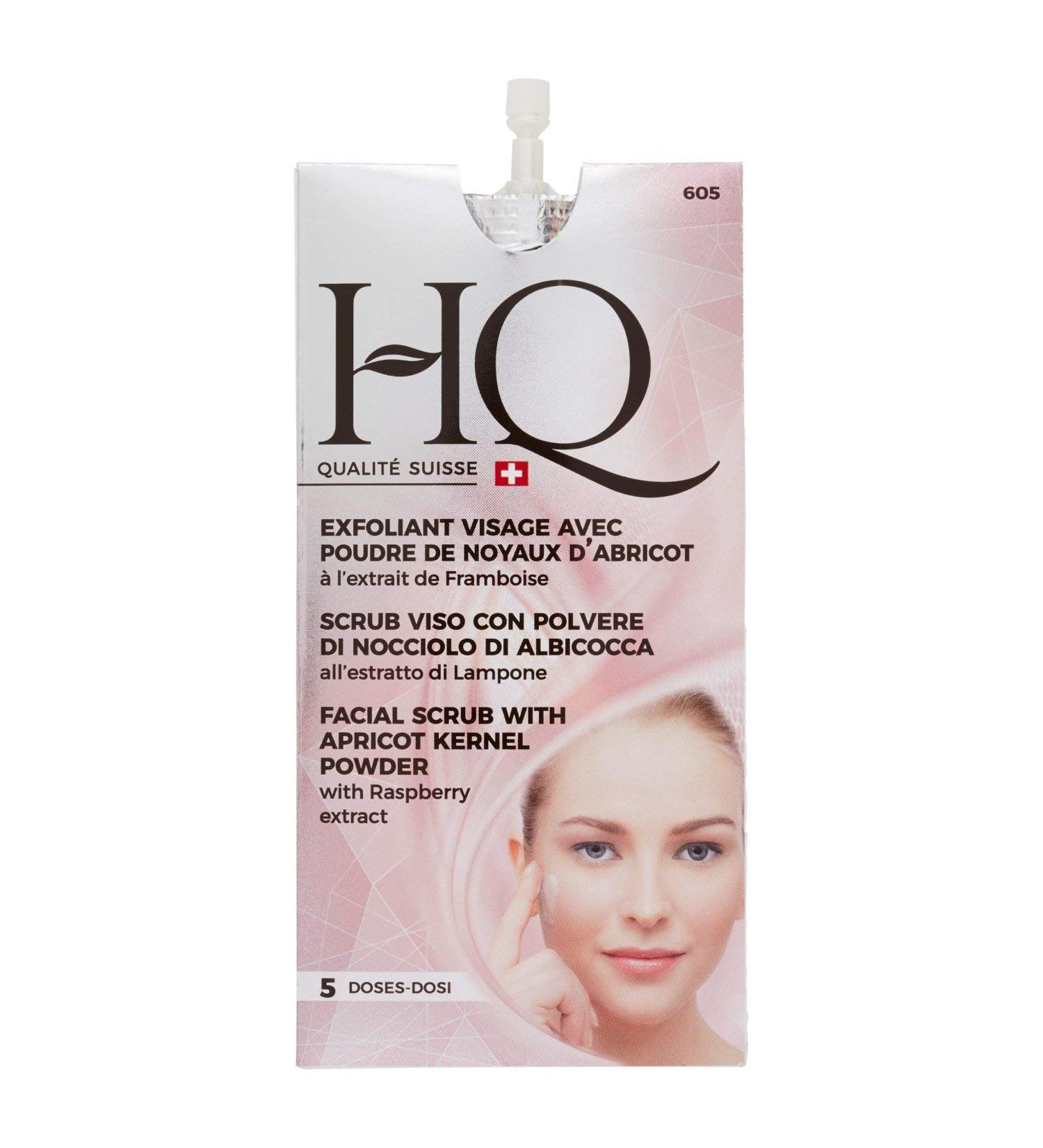 Delicate HQ Scrub with Apricot Kernel Powder & Raspberry Extract - 5x15ml | Gentle Exfoliation for Glowing Skin - International Shipping Available - Buy Online on SooperMarket.com
