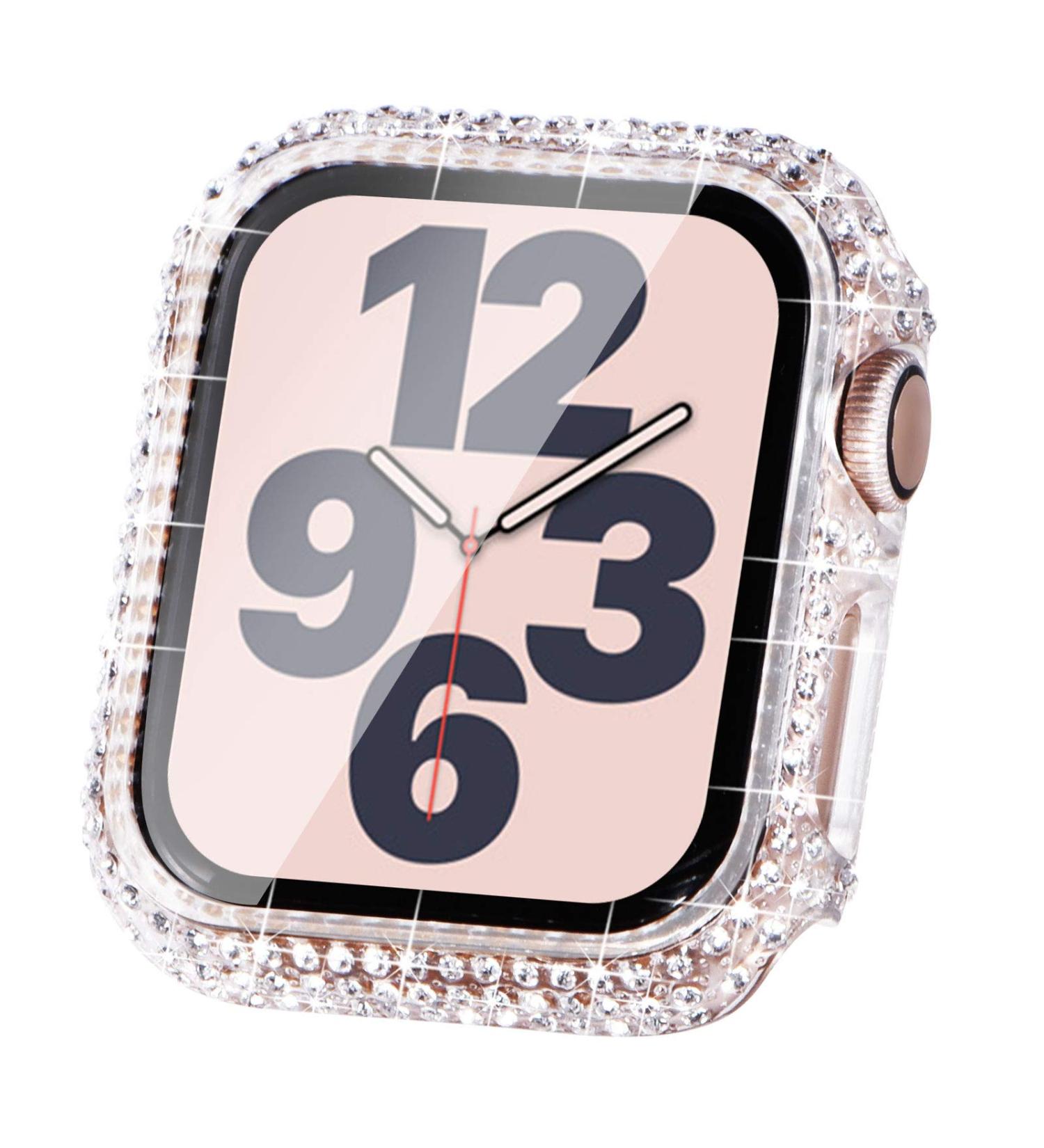 Surace Bling Apple Watch Case 40mm - Crystal Diamond Protective Cover for Apple Watch Series 6/5/4/3/2/1 (Clear) - Buy Online on SooperMarket.com