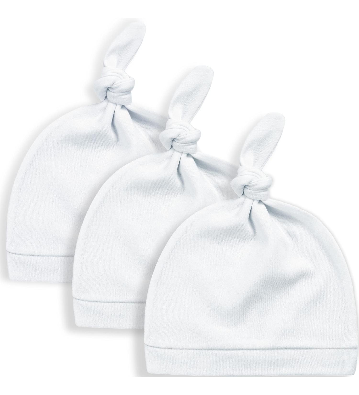 KiddyCare Organic Cotton Baby Hats - White Clouds, 0-12 Months - Buy Online on SooperMarket.com