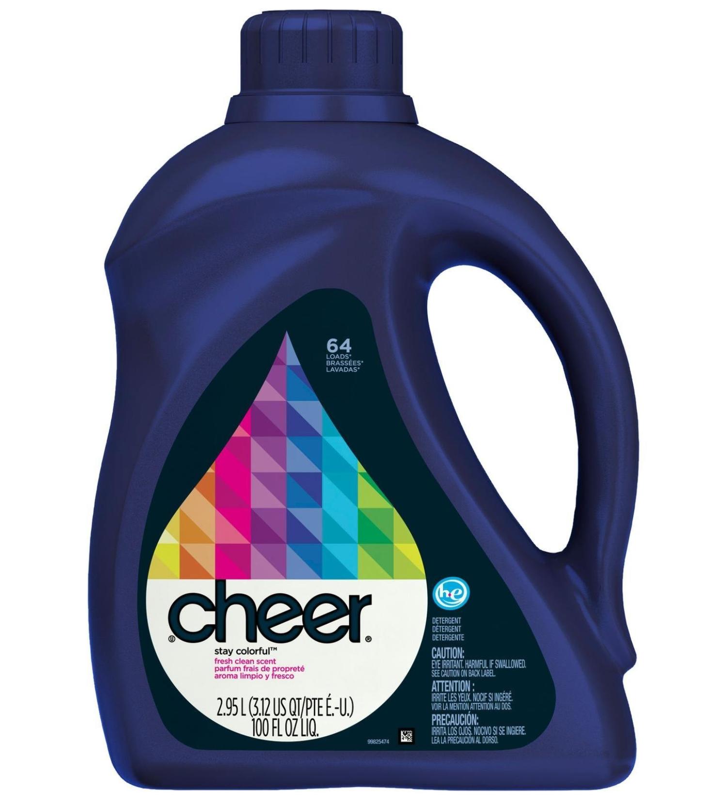 Cheer HE Liquid Detergent - 100 oz - Fresh Clean Scent